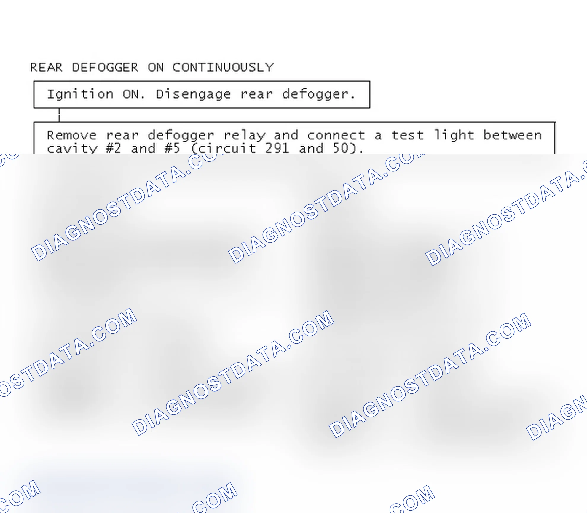 Scheme 21: Rear Defogger On Continuously