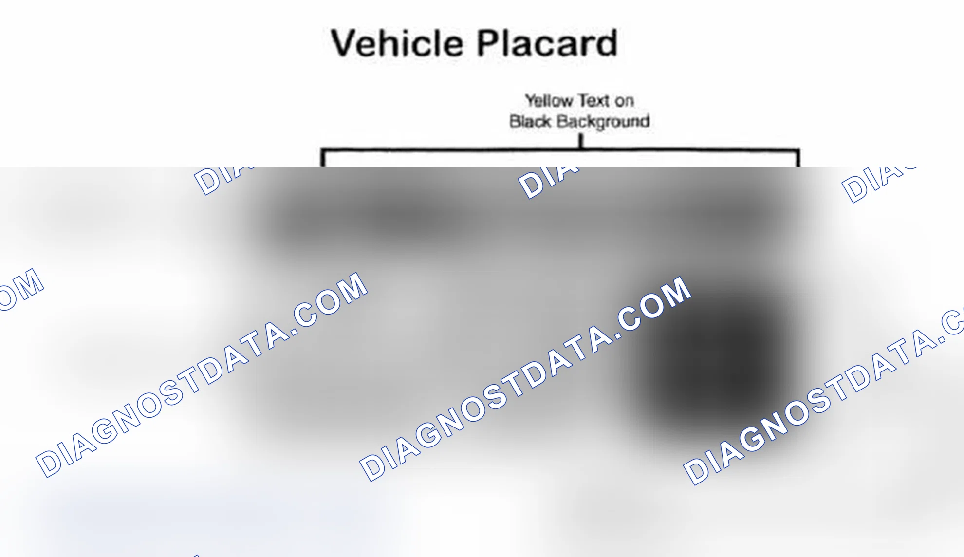 Scheme 28: Vehicle Tire Placard - Typical