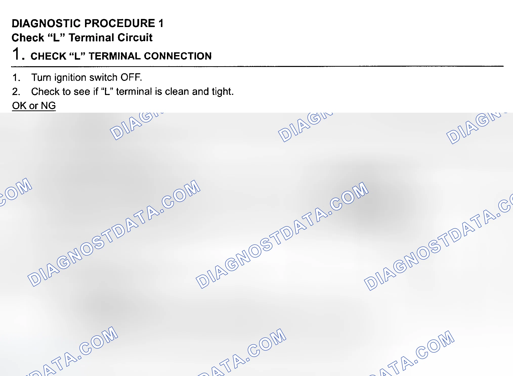 Scheme 3: DIAGNOSTIC PROCEDURE 1