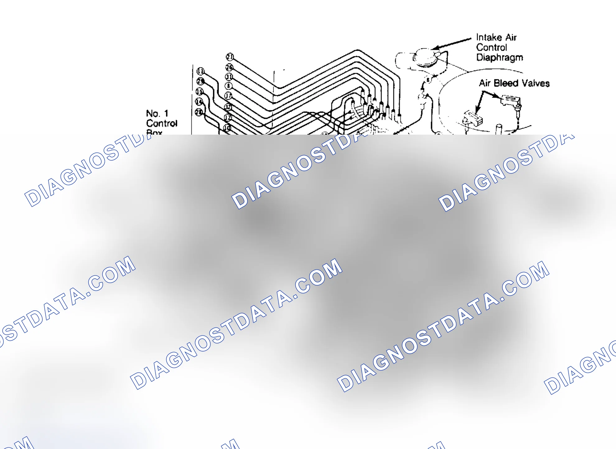 Scheme 83: Vacuum Diagram for 1.5L Calif. M/T & A/T w/Man Steer