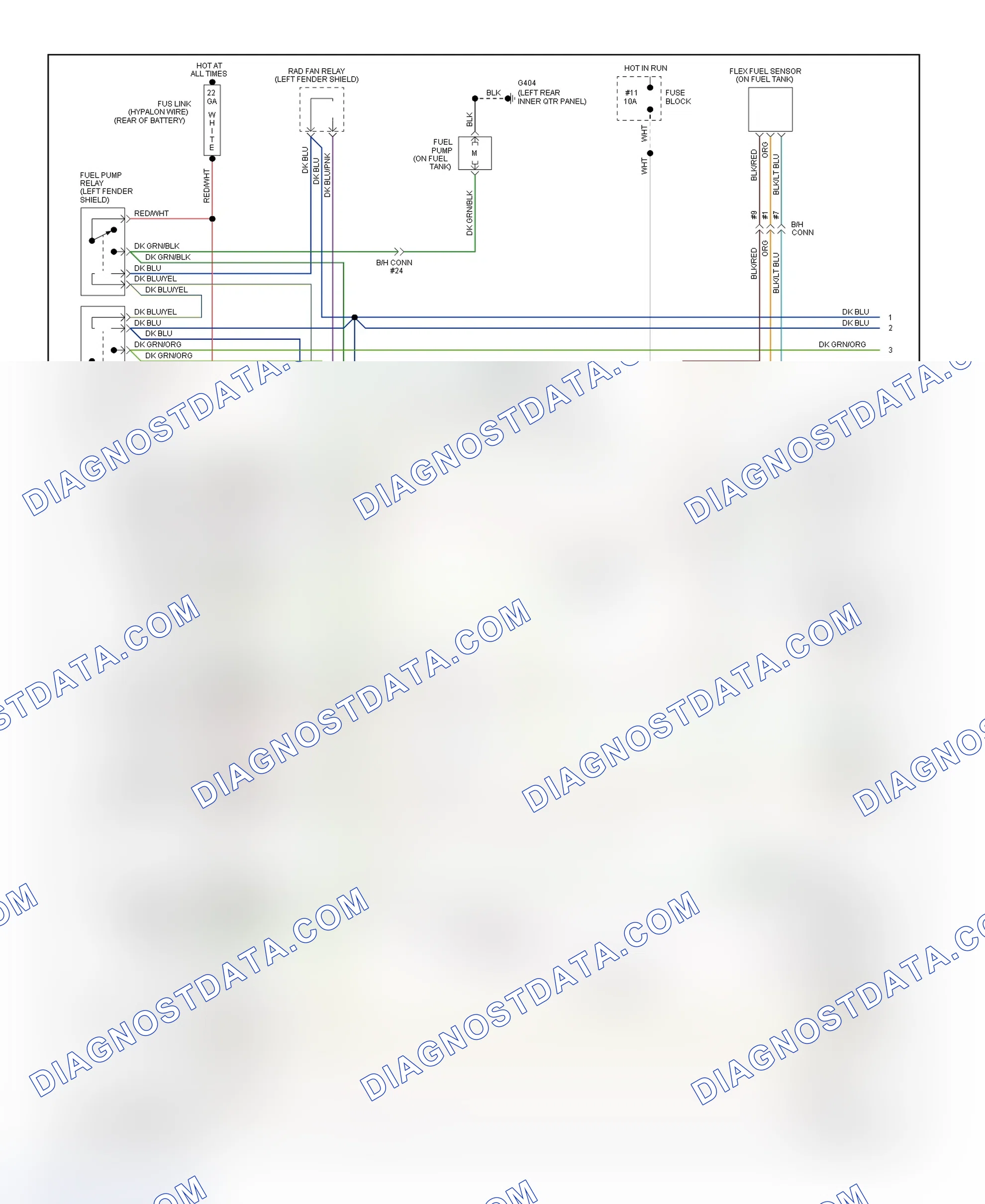 Scheme 8: PCM Wiring Diagram Acclaim & Spirit 2.5L Flexible Fuel - (1 Of 2)