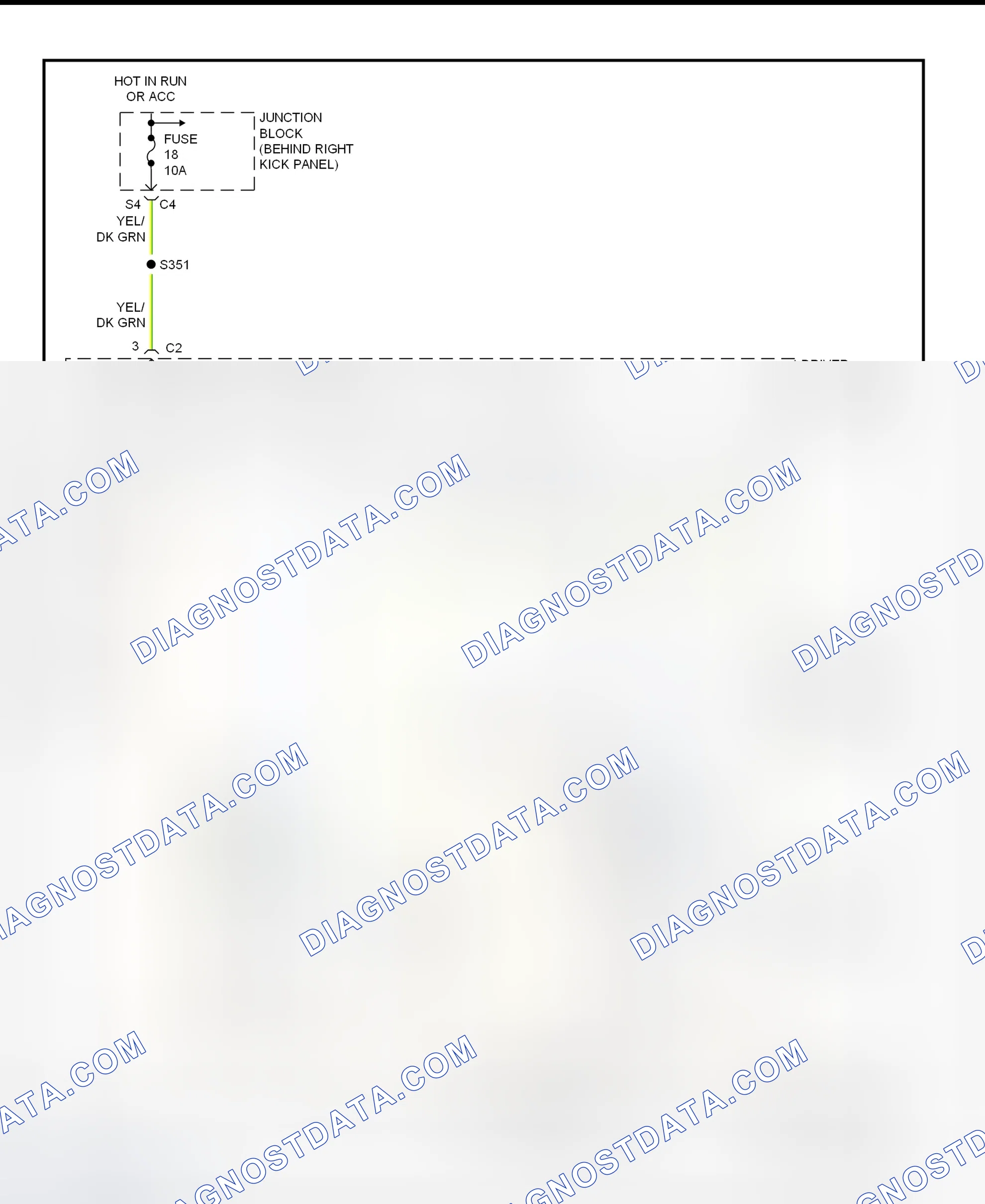 Scheme 1: Power Mirror System Wiring Diagram (Cherokee - With Full Options)
