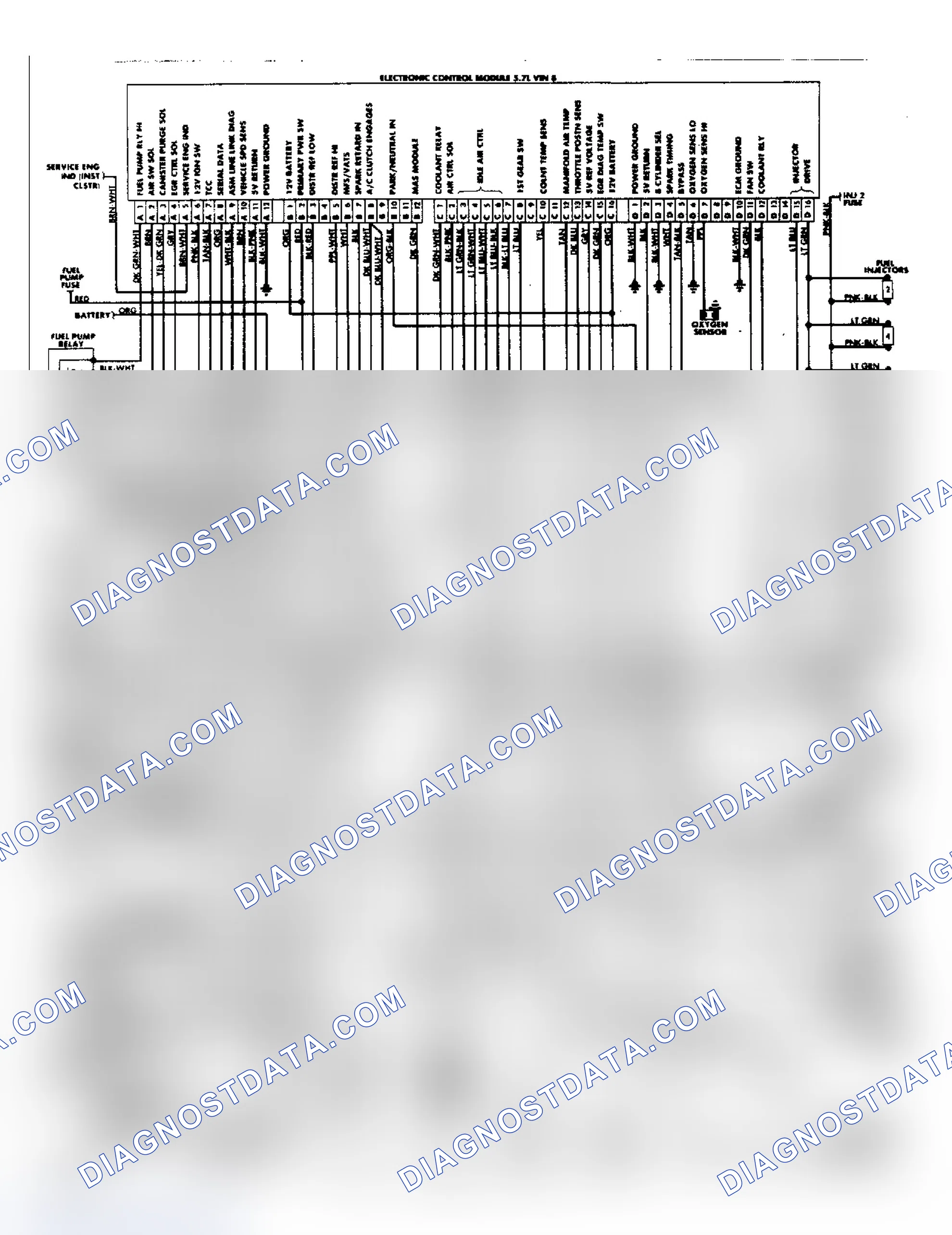 Scheme 696: PFI Wiring Diagram (5.7L Corvette)