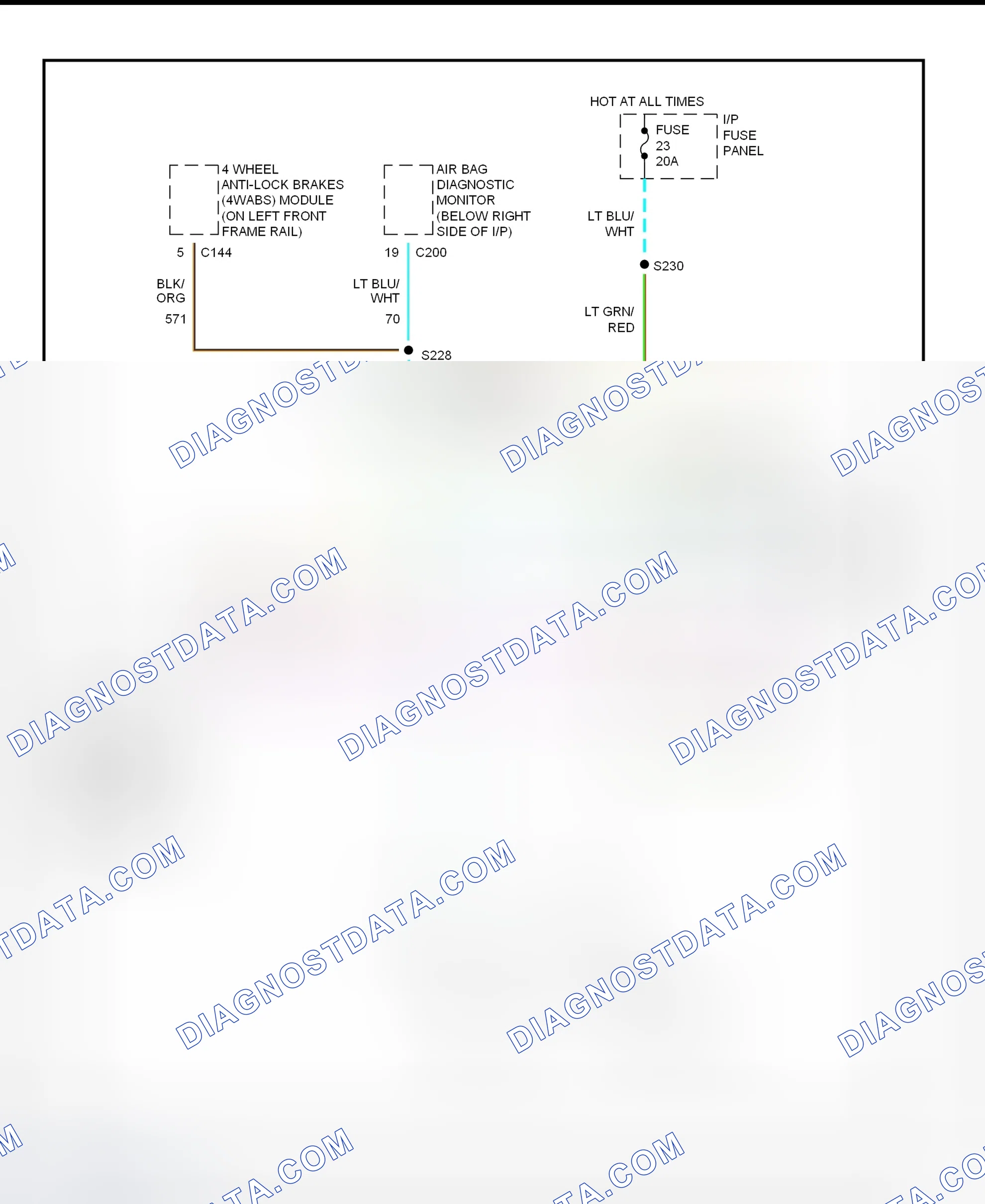 Scheme 5: Data Link Connectors Wiring Diagram (Gasoline)