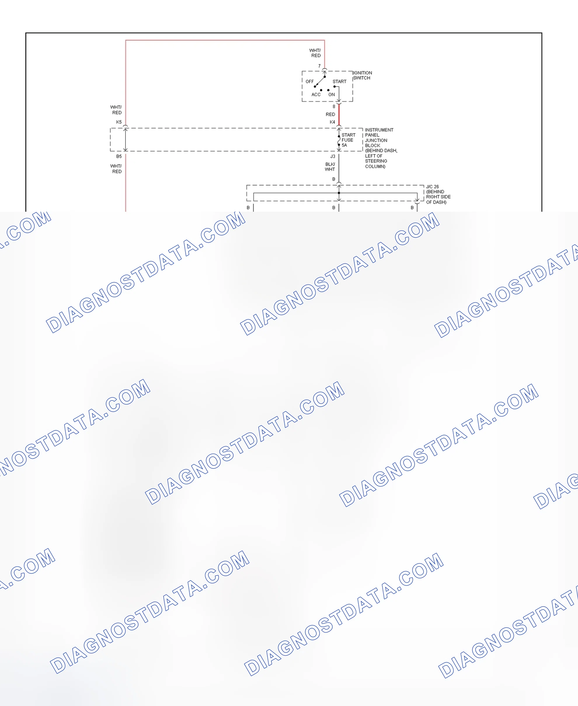 Fig. 21: Starting System Wiring Diagram (Camry Solara)