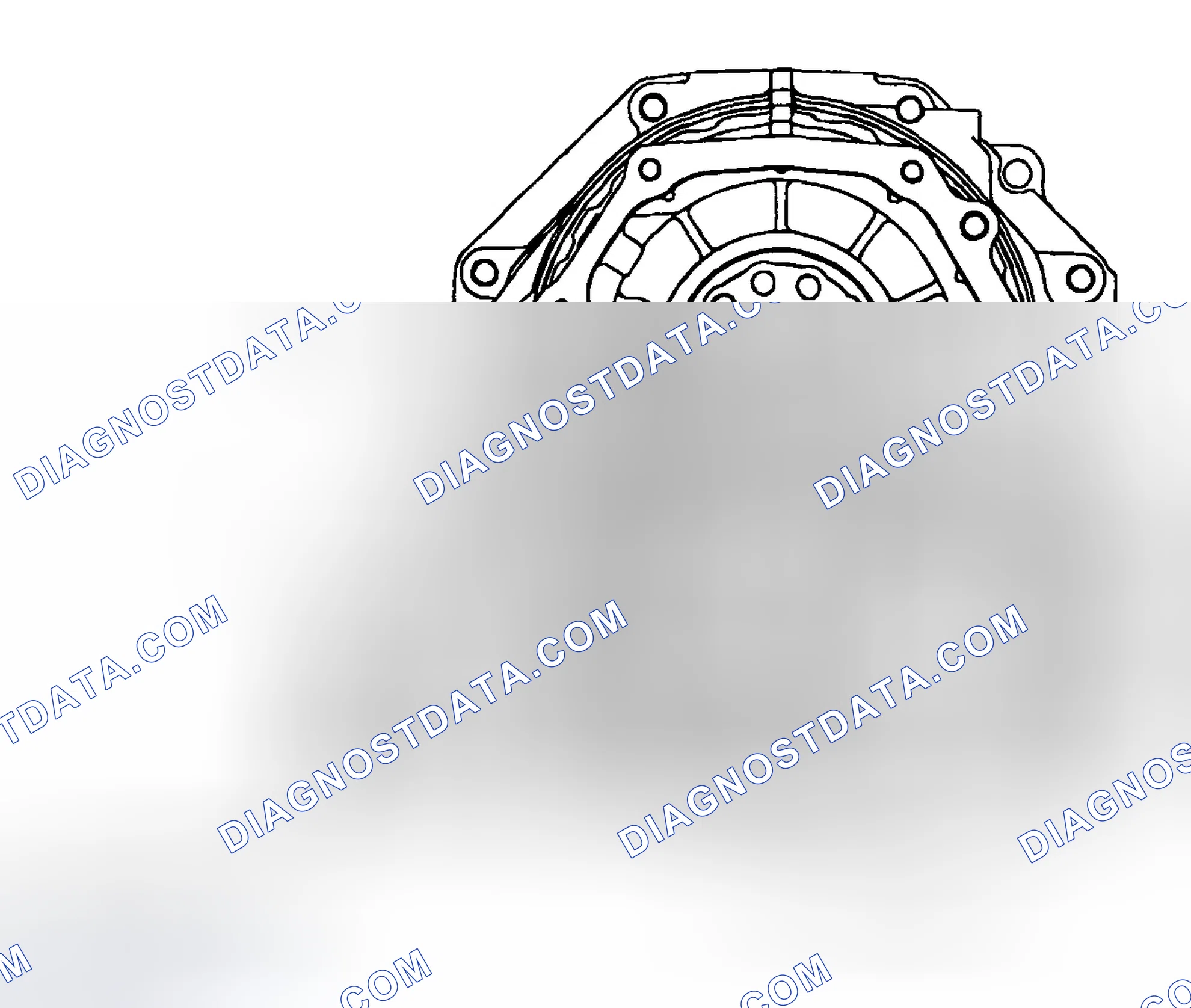 Scheme 39: Transmission Case (Rear Side) Fluid Passages