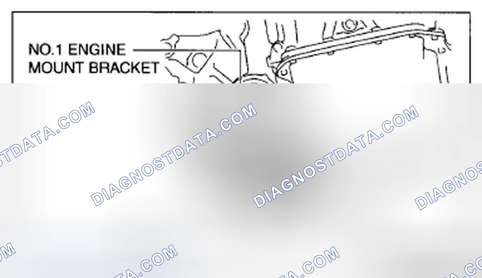 Scheme 176: No.1 engine mount bracket installation note (AWD)