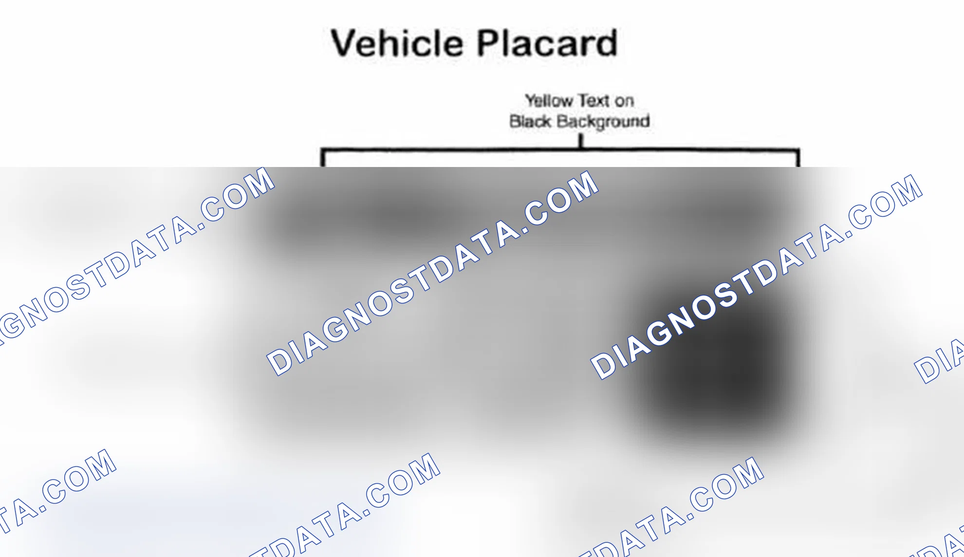 Scheme 28: Vehicle Tire Placard - Typical