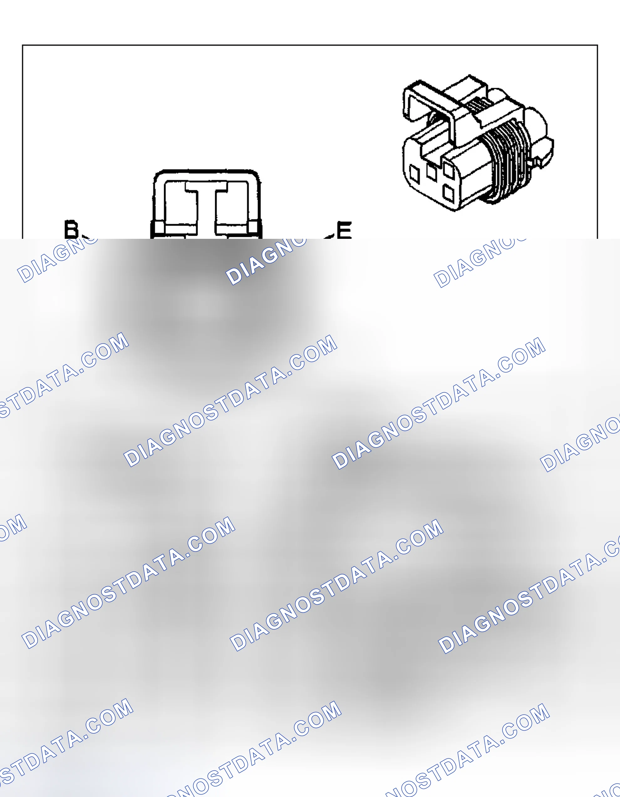 Scheme 480: Transfer Case Control Connector End Views