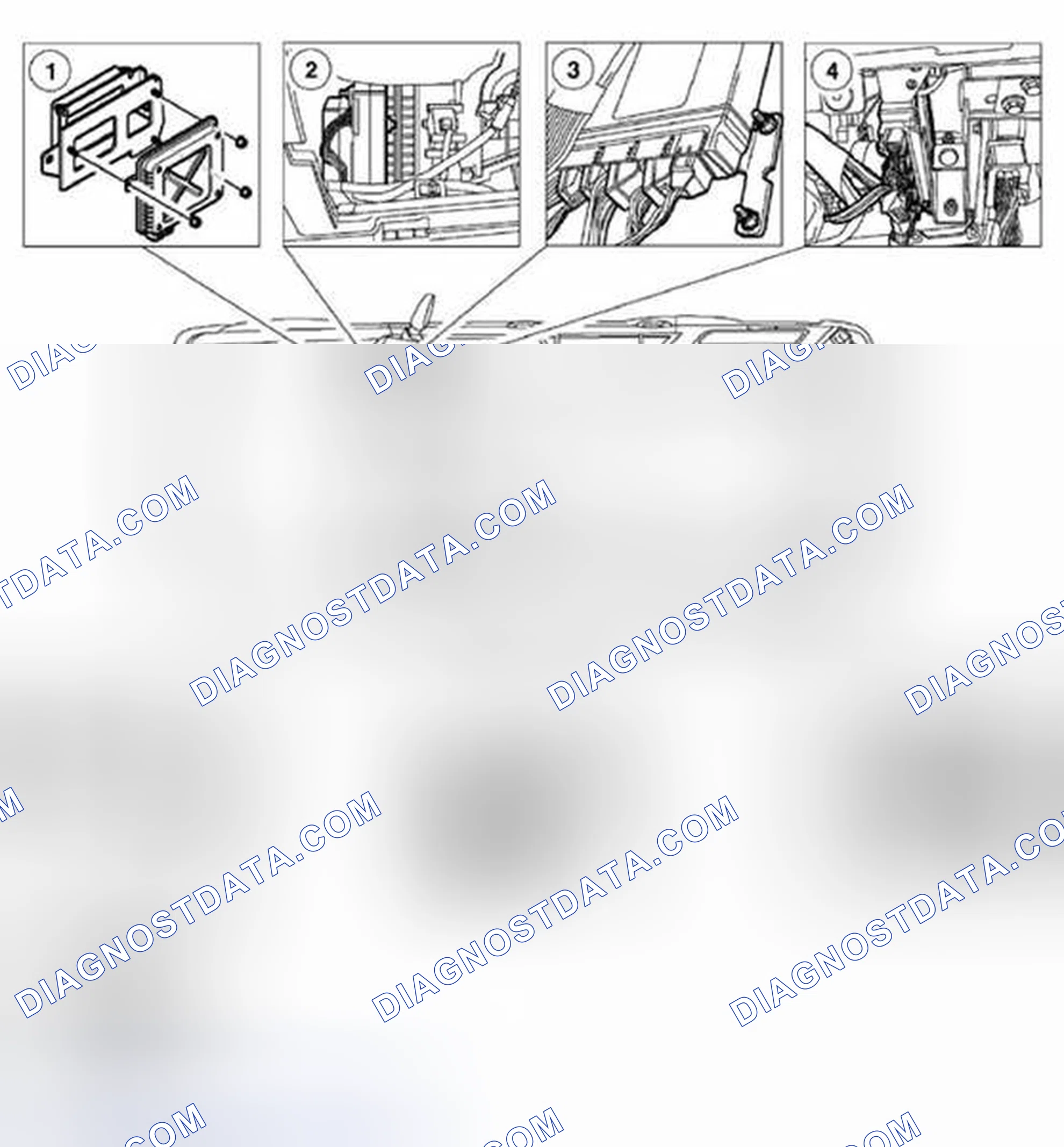 Scheme 3: Instrument component location - Passenger compartment