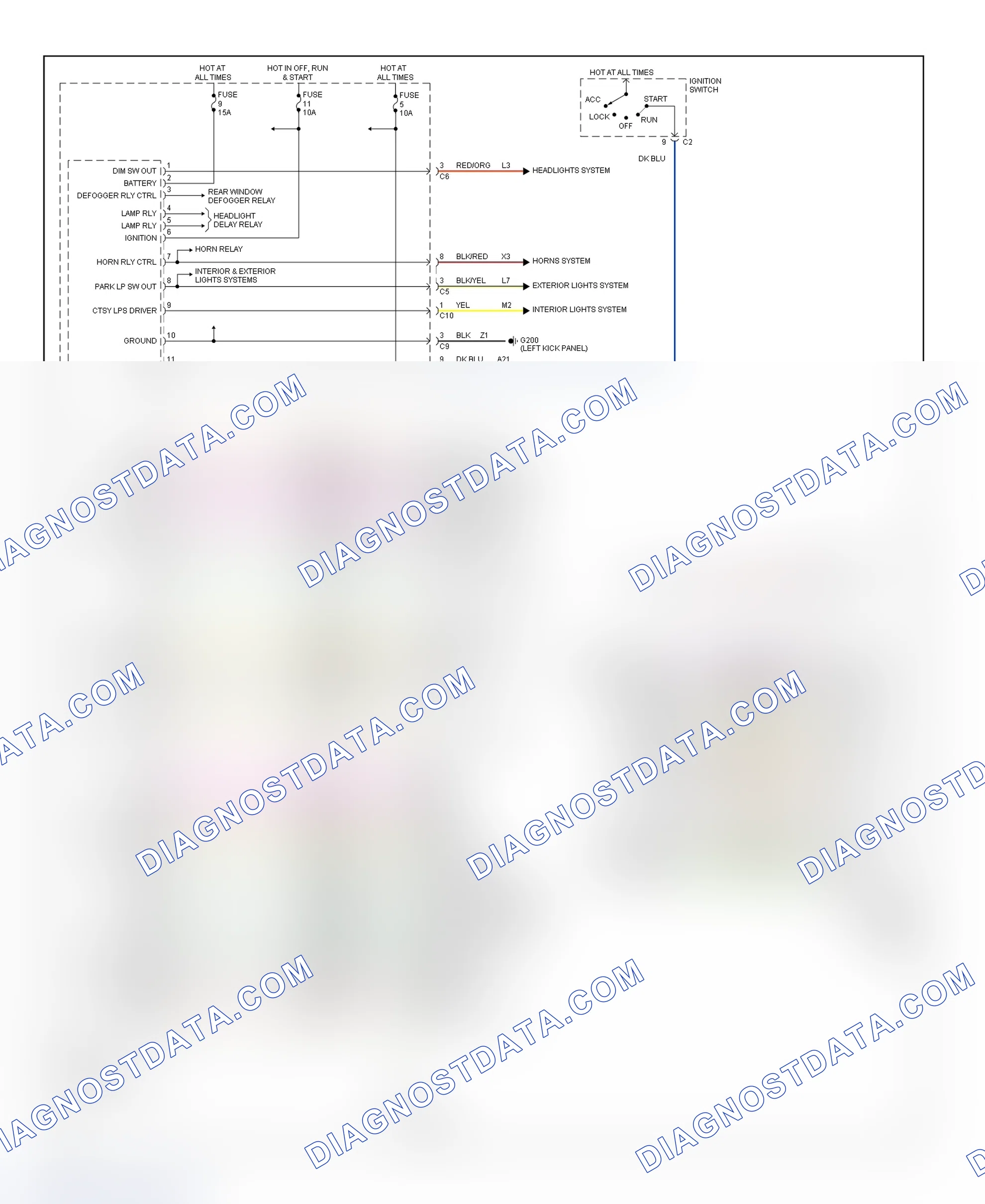 Scheme 74: BCM Wiring Diagram (Breeze, Cirrus & Stratus)