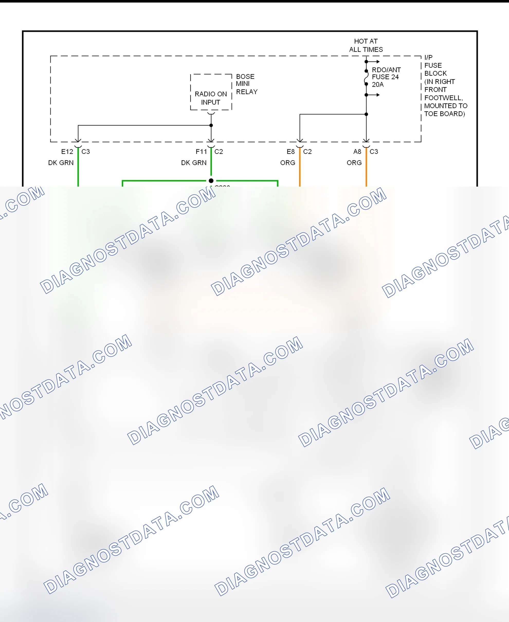 Scheme 3: Power Antenna Wiring Diagram (Corvette)