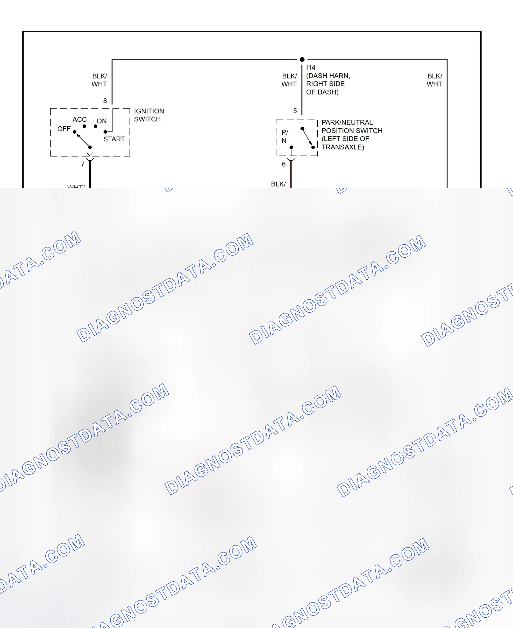 Fig. 19: Starting System Wiring Diagram (Avalon)