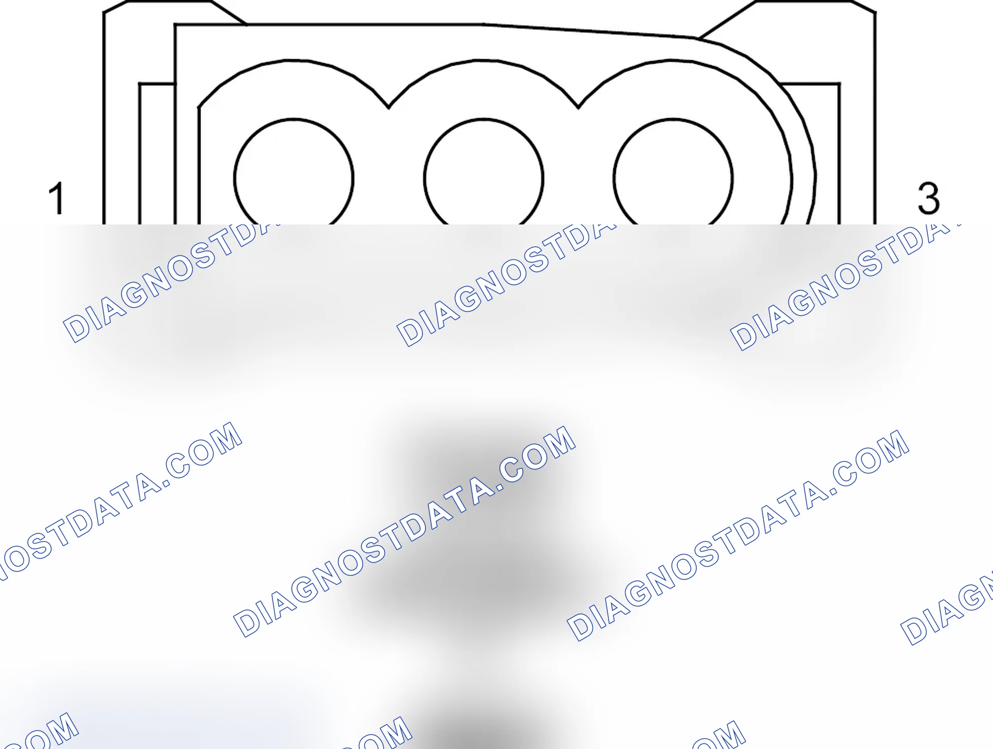 Scheme 238: Trunk Latch Assembly (Roadster (Convertible)) Connector End View (C1)