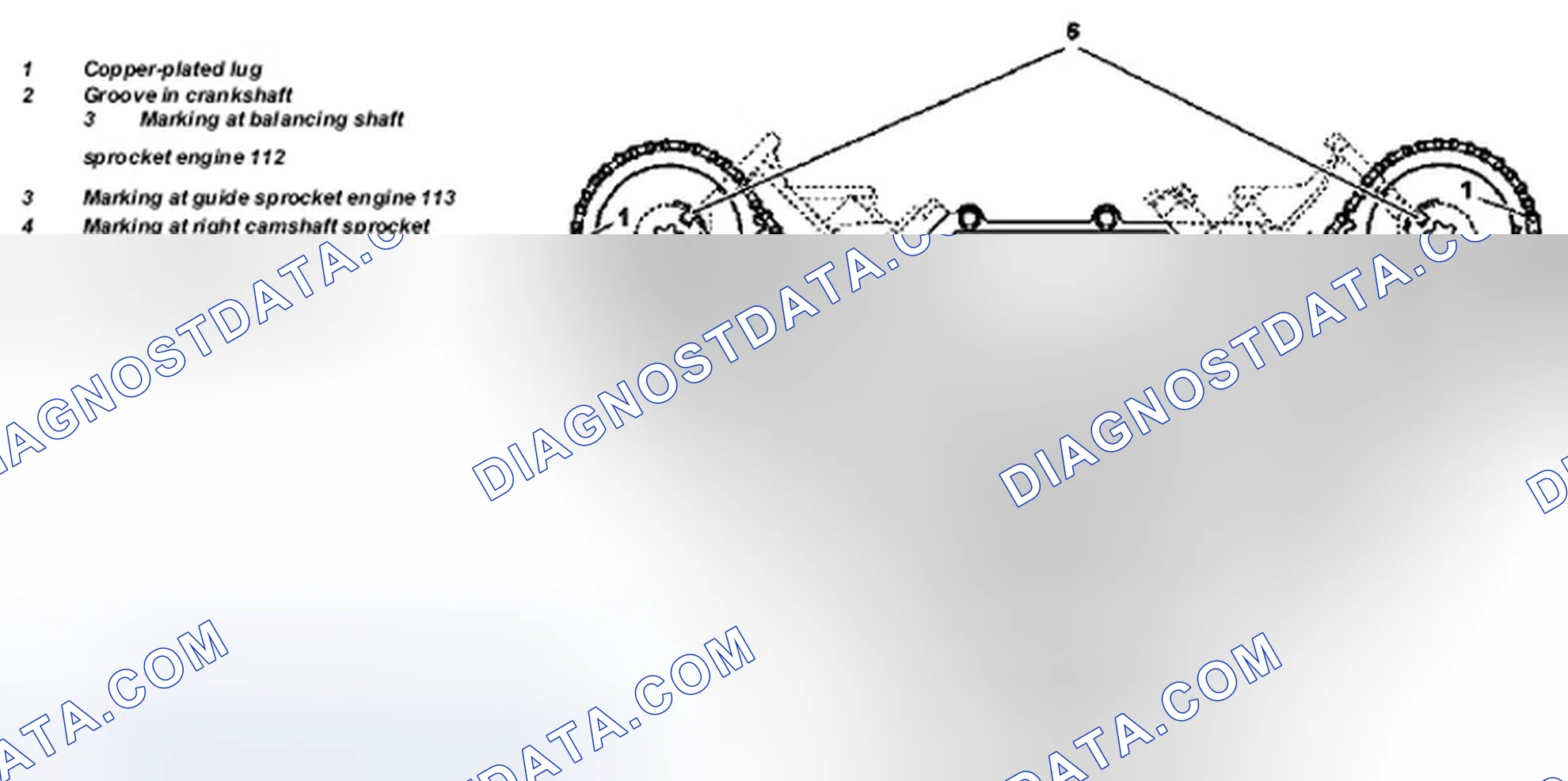 Scheme 7: Identifying Timing Chain Drive Components - Shown On Engine 112