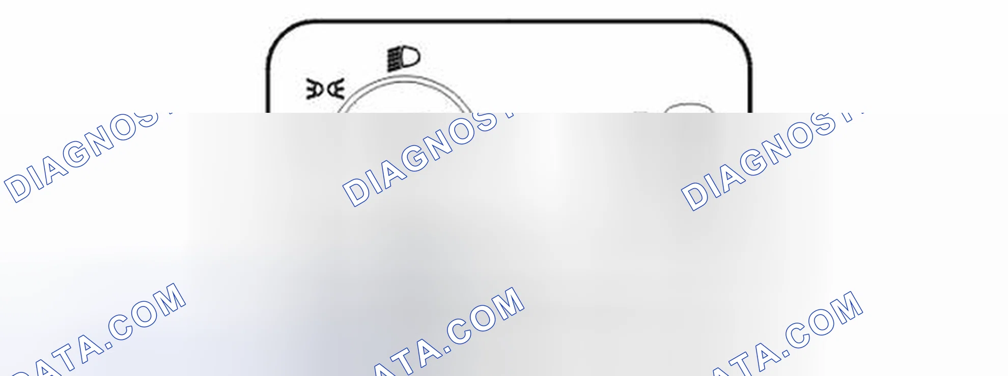 Scheme 240: Switch for unlocking the fuel tank filler cover