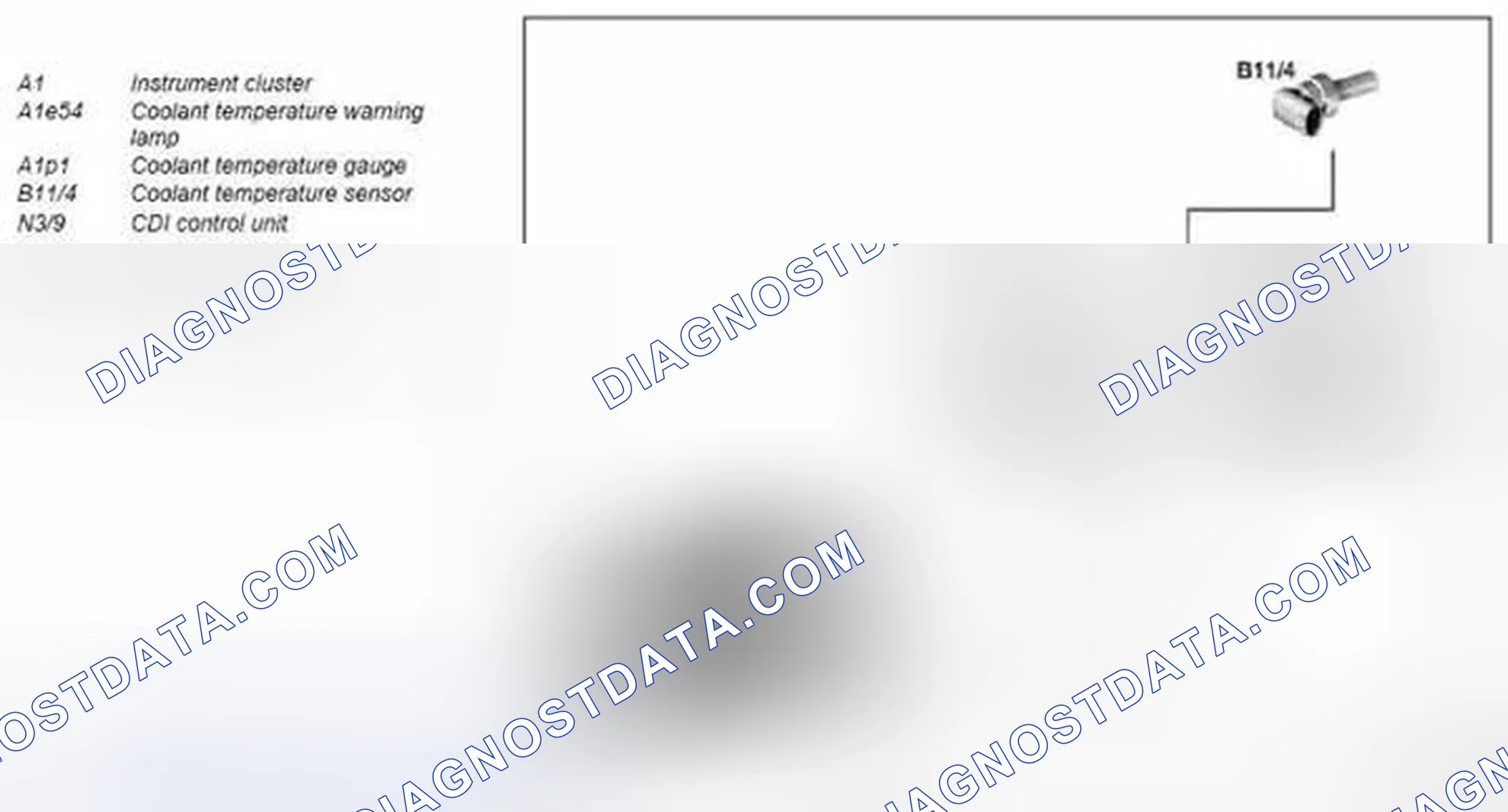 Scheme 134: Display coolant temperature, function - GF54.30-P-3020T
