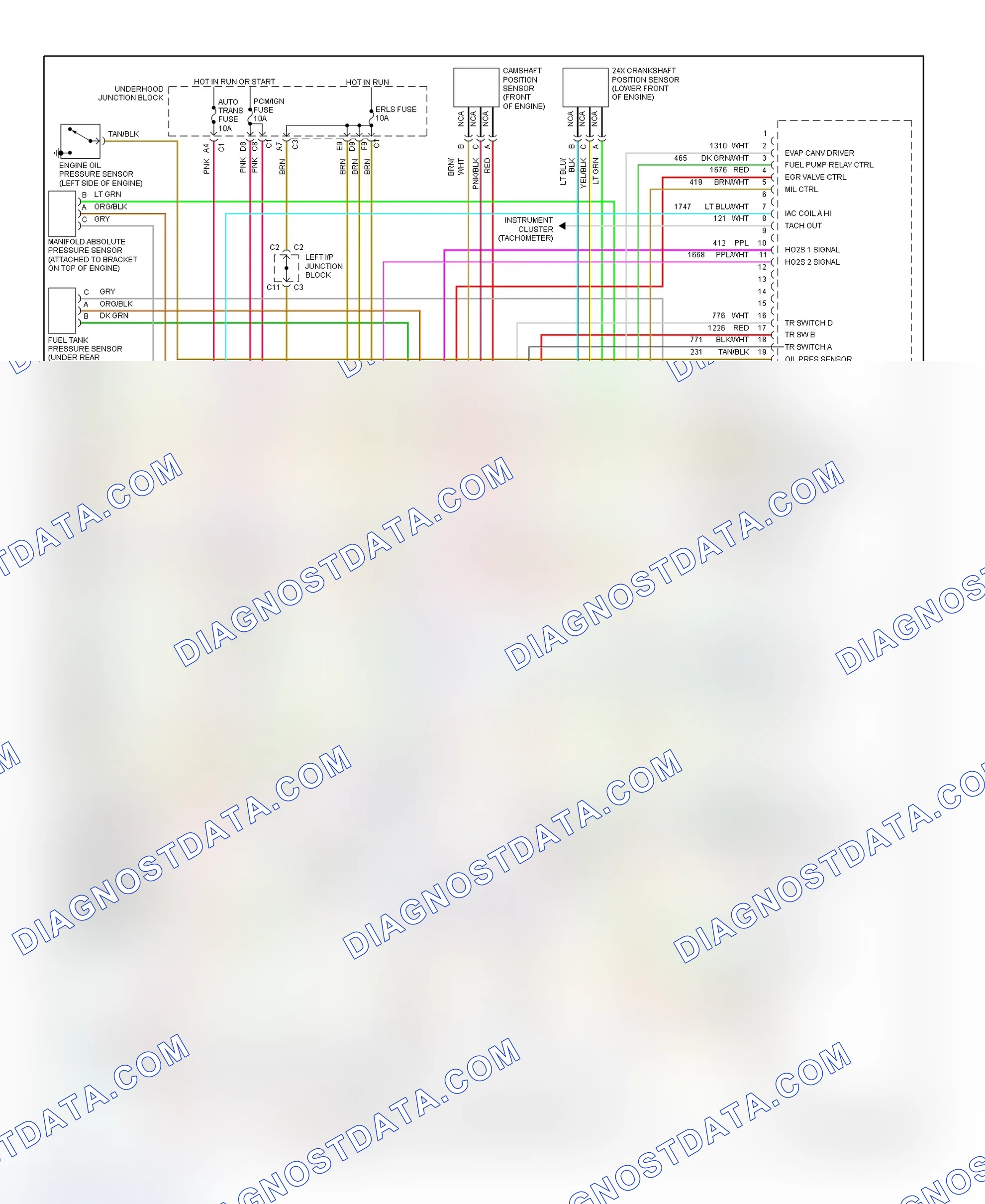 Scheme 70: PCM Wiring Diagram (Cutlass & Malibu - 3.1L - 3 Of 3)