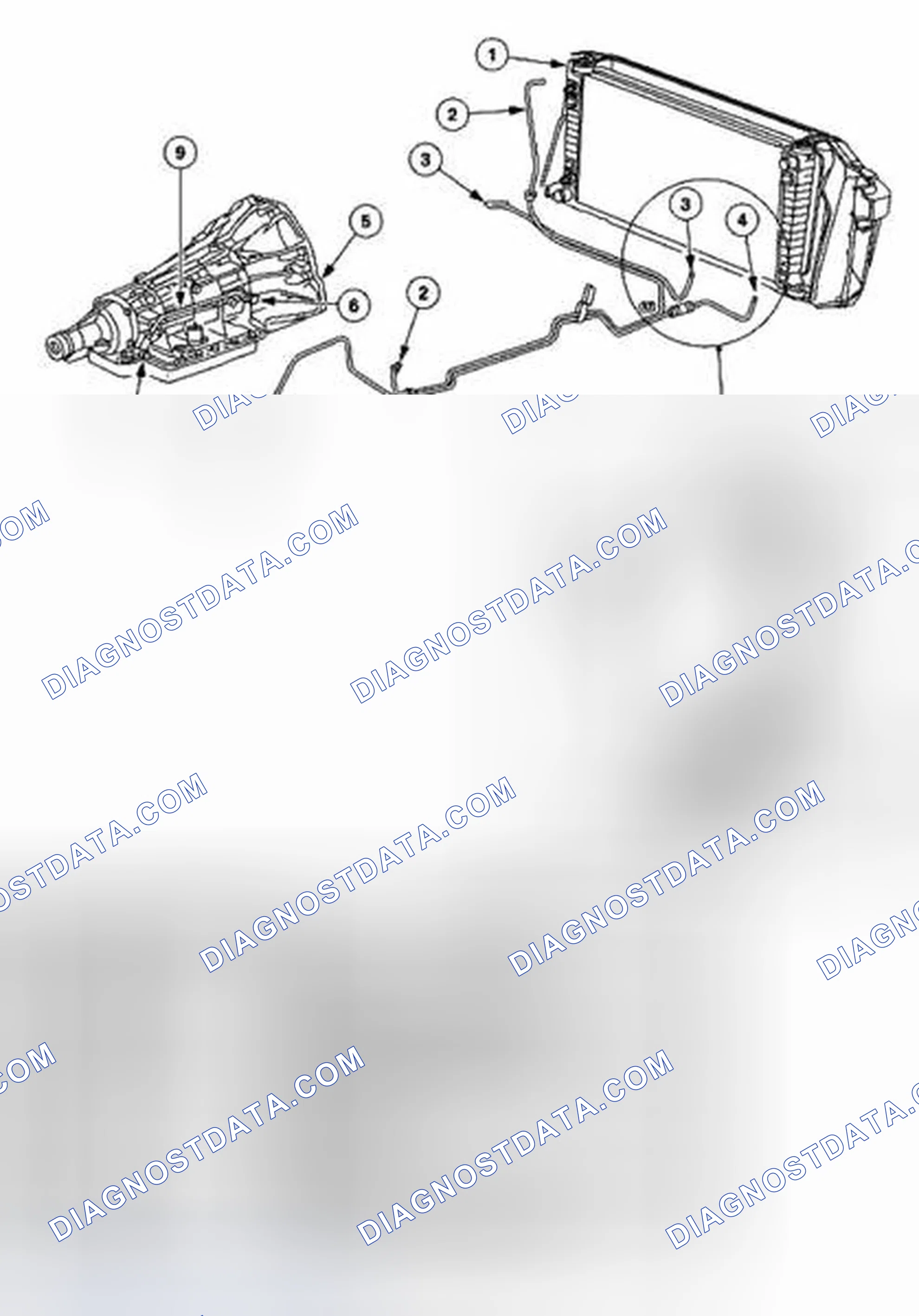 Scheme 458: 4R100 Transmission With Auxiliary Transmission Fluid Cooler