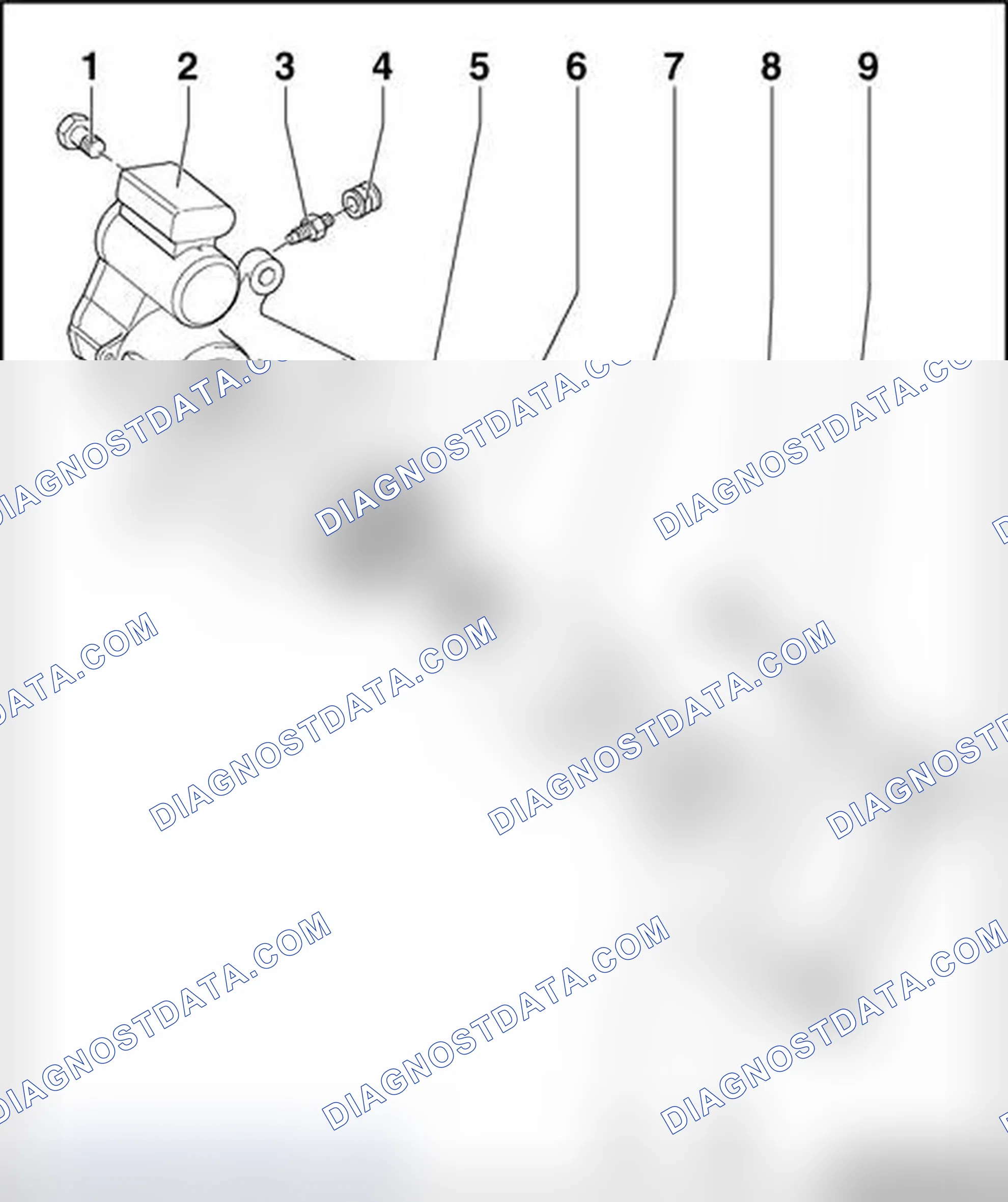 Scheme 126: Brake caliper, servicing