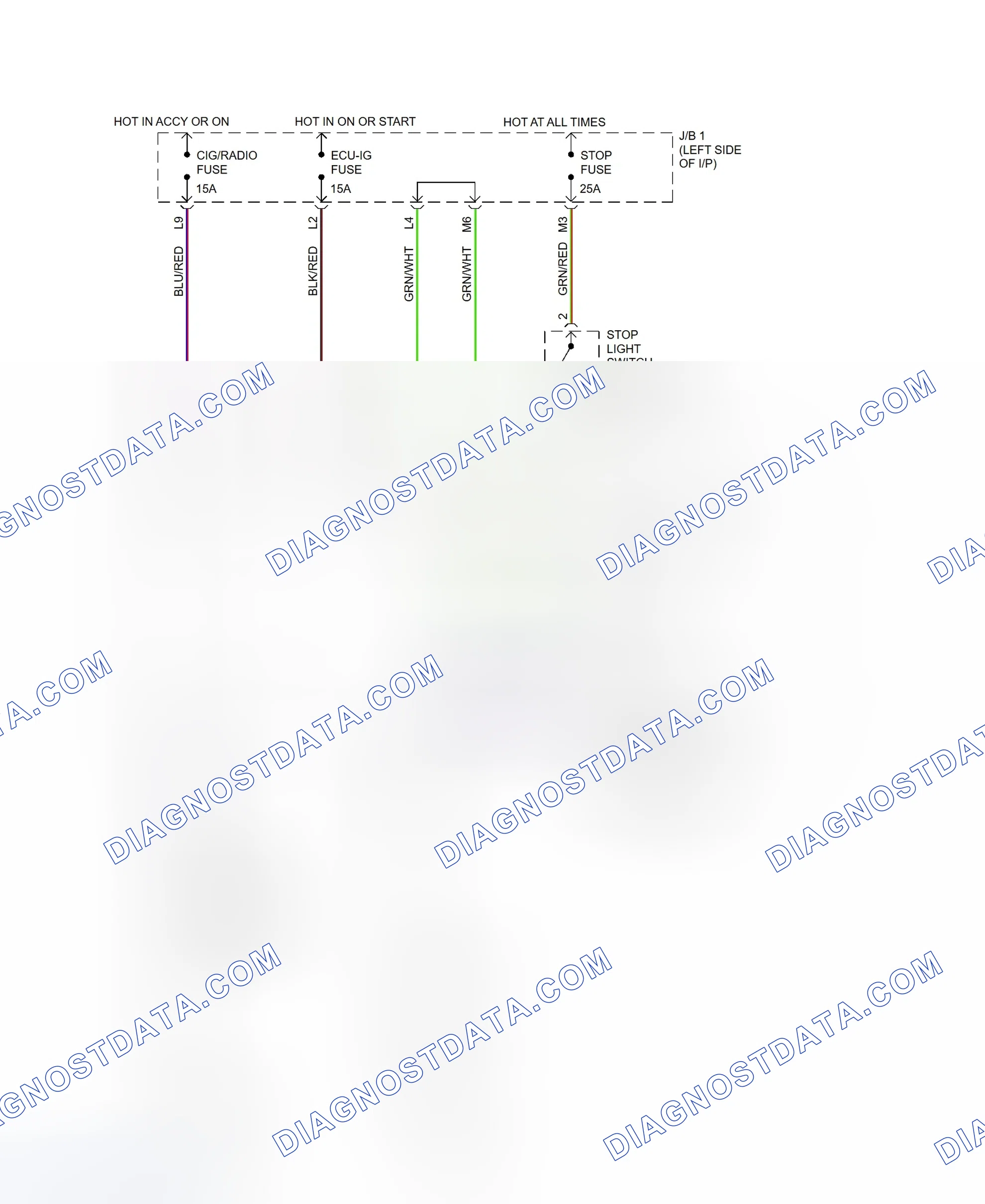 Scheme 90: Shift Interlock System Wiring Diagram (ES300)