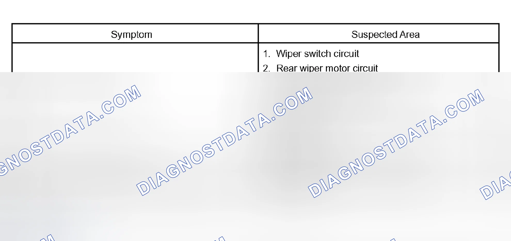 Scheme 60: REAR WIPER AND WASHER