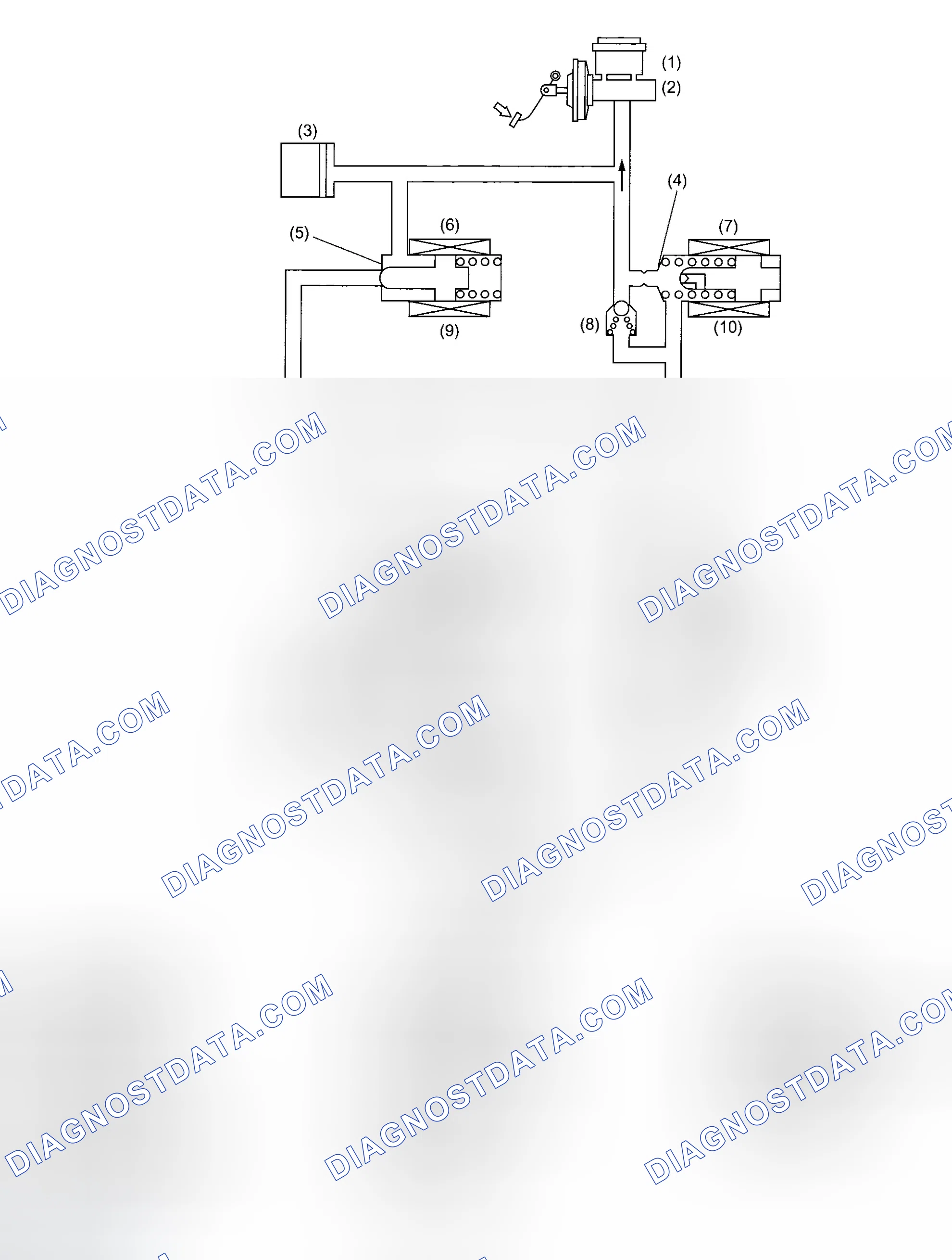 Scheme 9: PRESSURE "HOLD" CONTROL WITH BRAKE PEDAL DEPRESSED