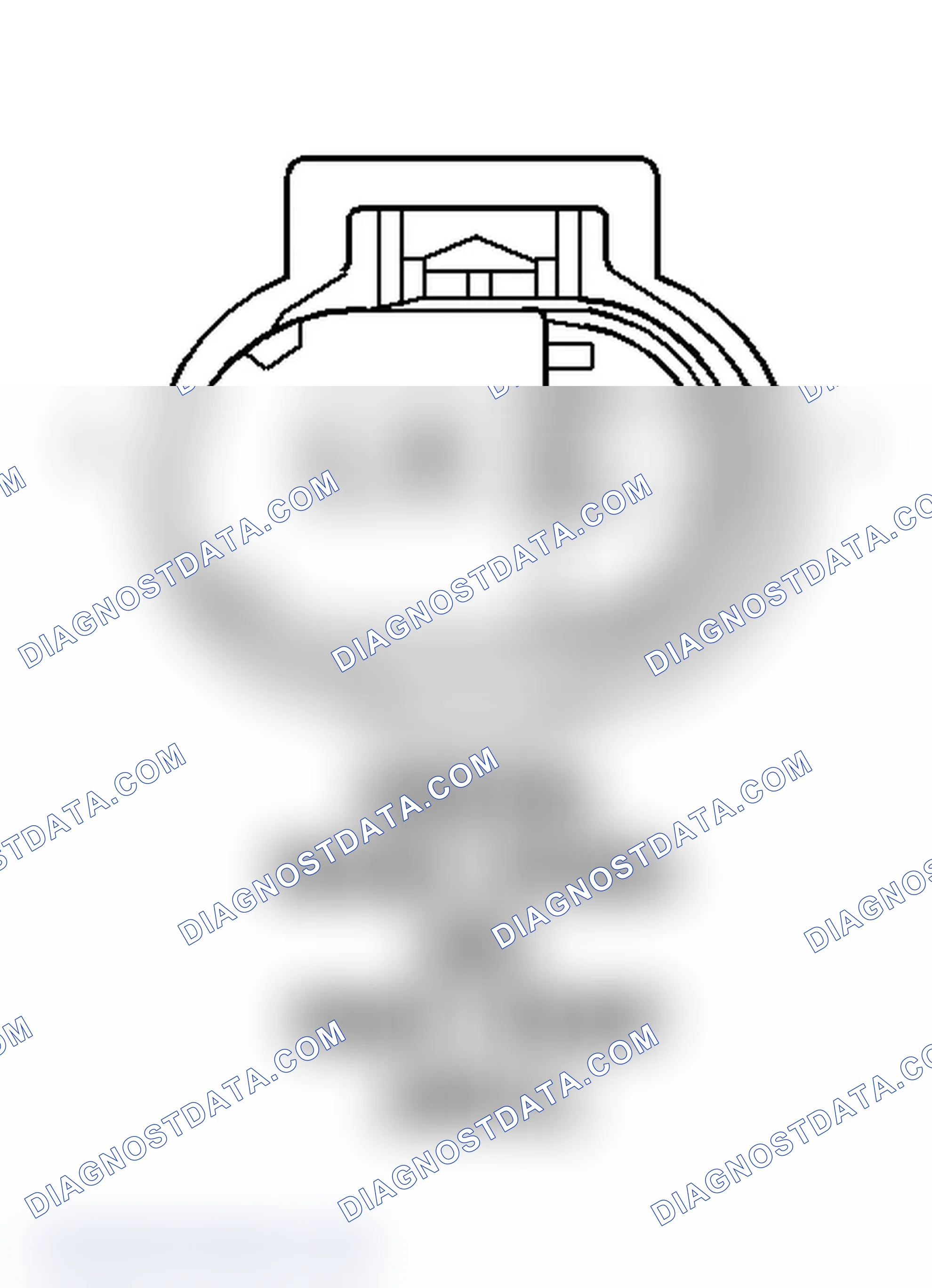 Scheme 58: Right Front Wheel Speed Sensor (AWAL) Connector End View