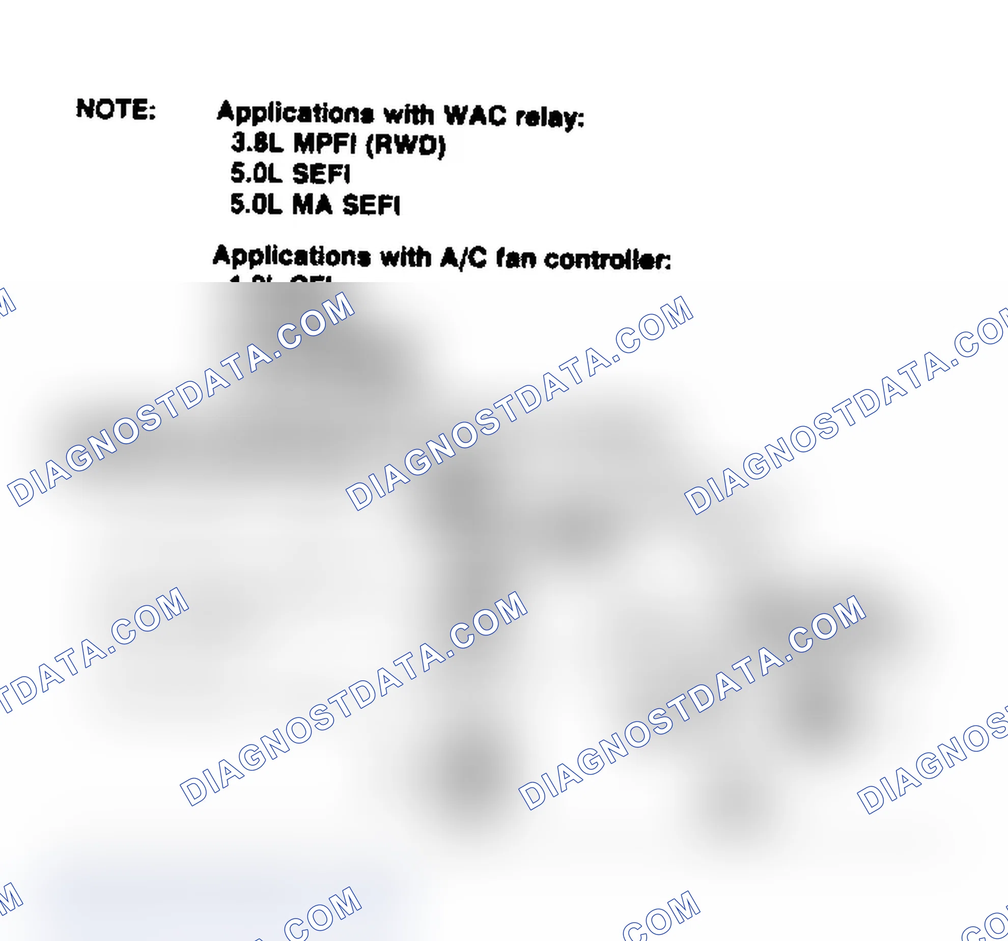 Scheme 196: 5.0L MA SEFI Car Engines, WOT A/C Cut-Out Circuits