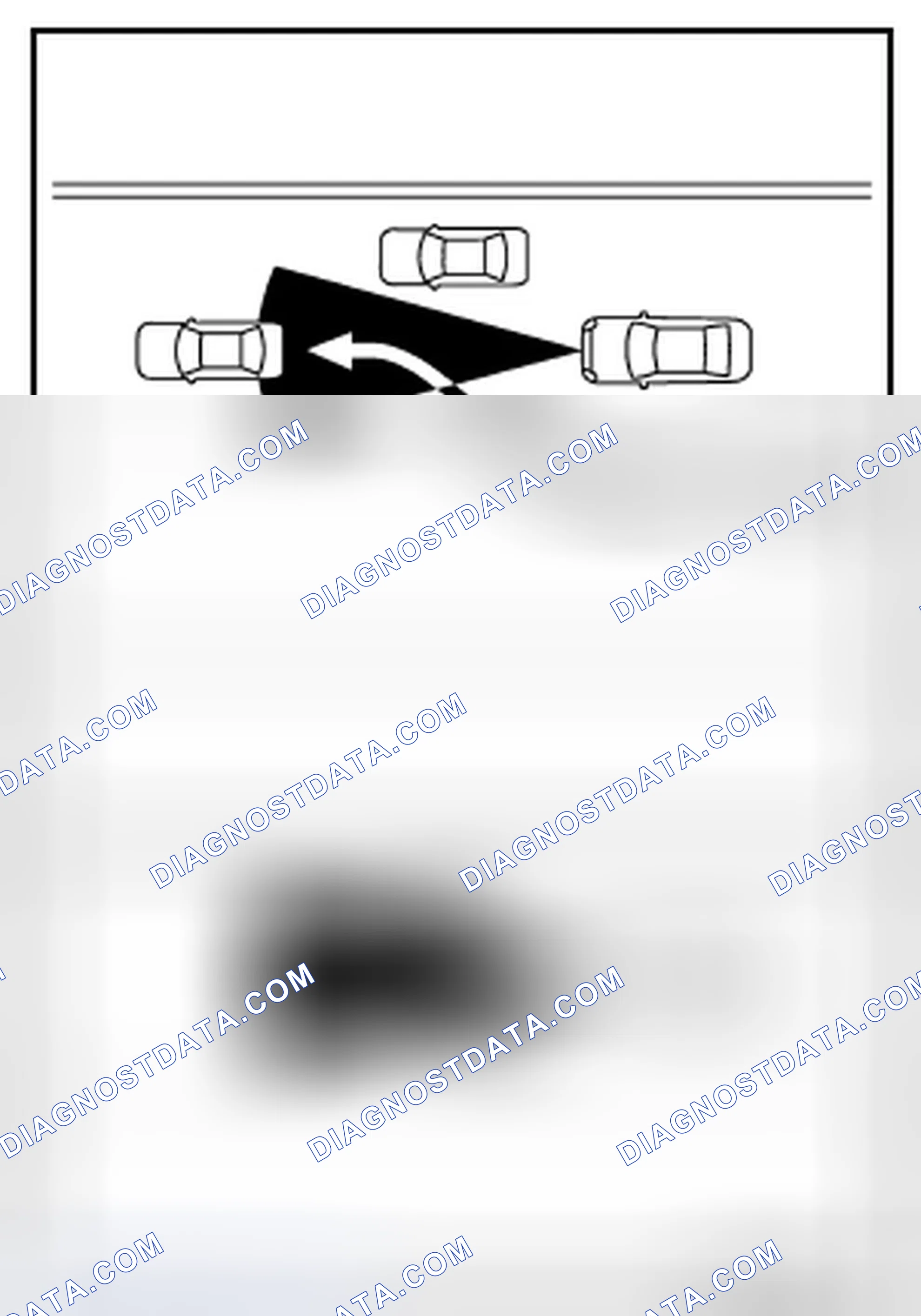 Scheme 87: PRECAUTIONS FOR DISTANCE CONTROL ASSIST (DCA) SYSTEM