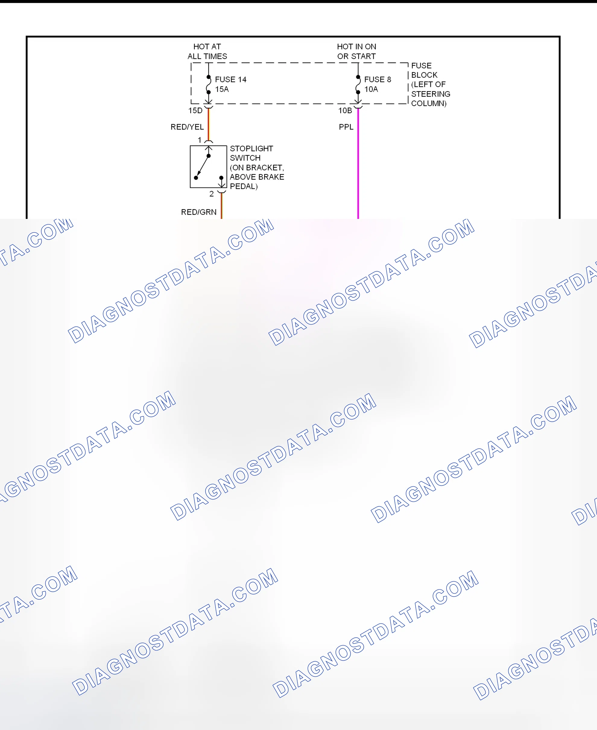 Scheme 103: Shift Interlock System Wiring Diagram (Infiniti G20)
