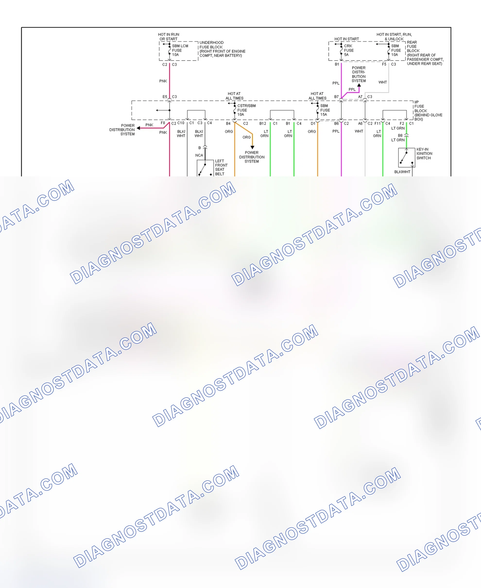 Scheme 23: Warning System Wiring Diagram (Park Avenue)