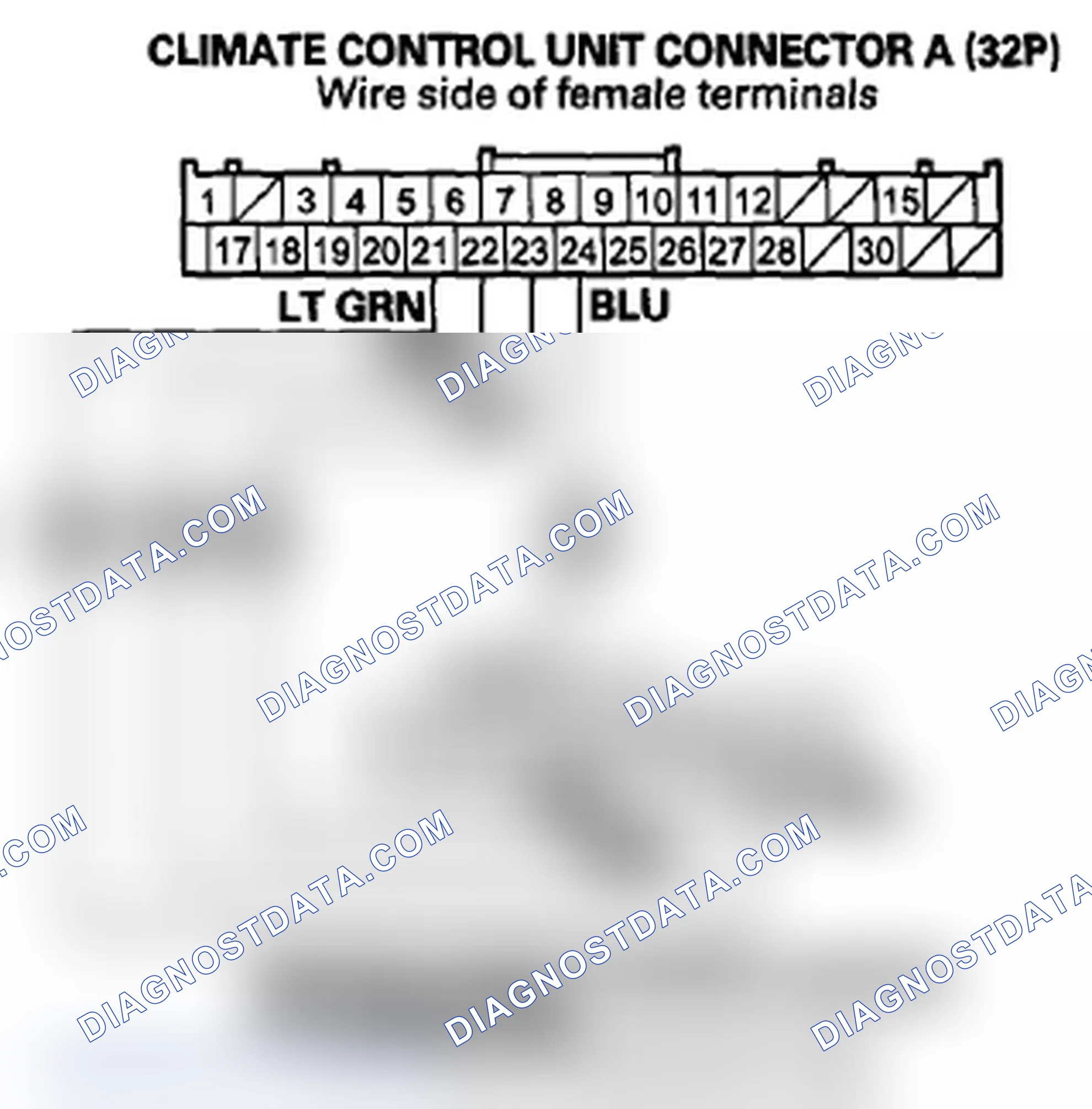 Scheme 71: DTC B1239 or DTC indicator A and MODE: An Open or Short in the Mode Control Motor Circuit (Driver's)