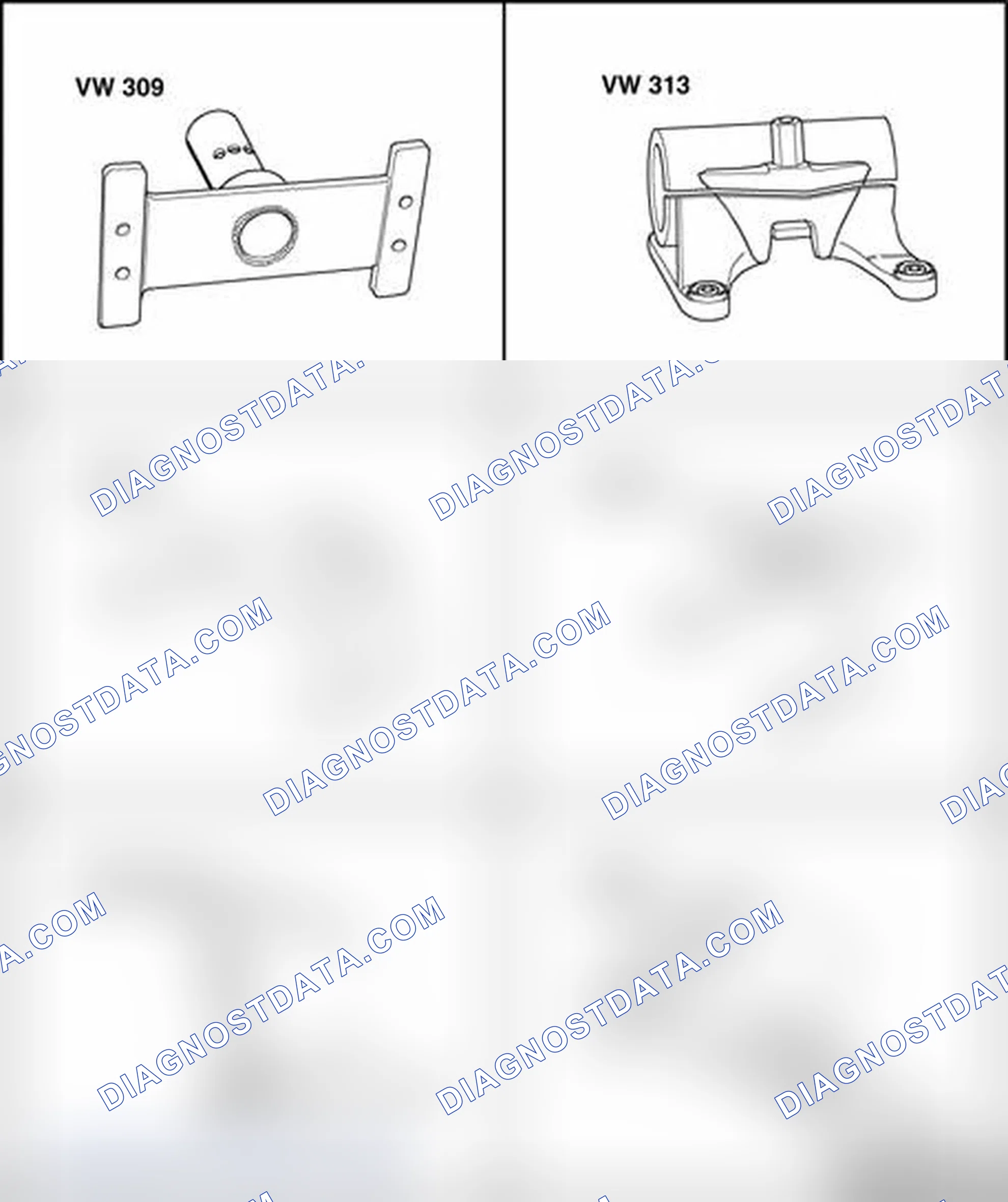 Scheme 464: Transmission, attaching to assembly stand
