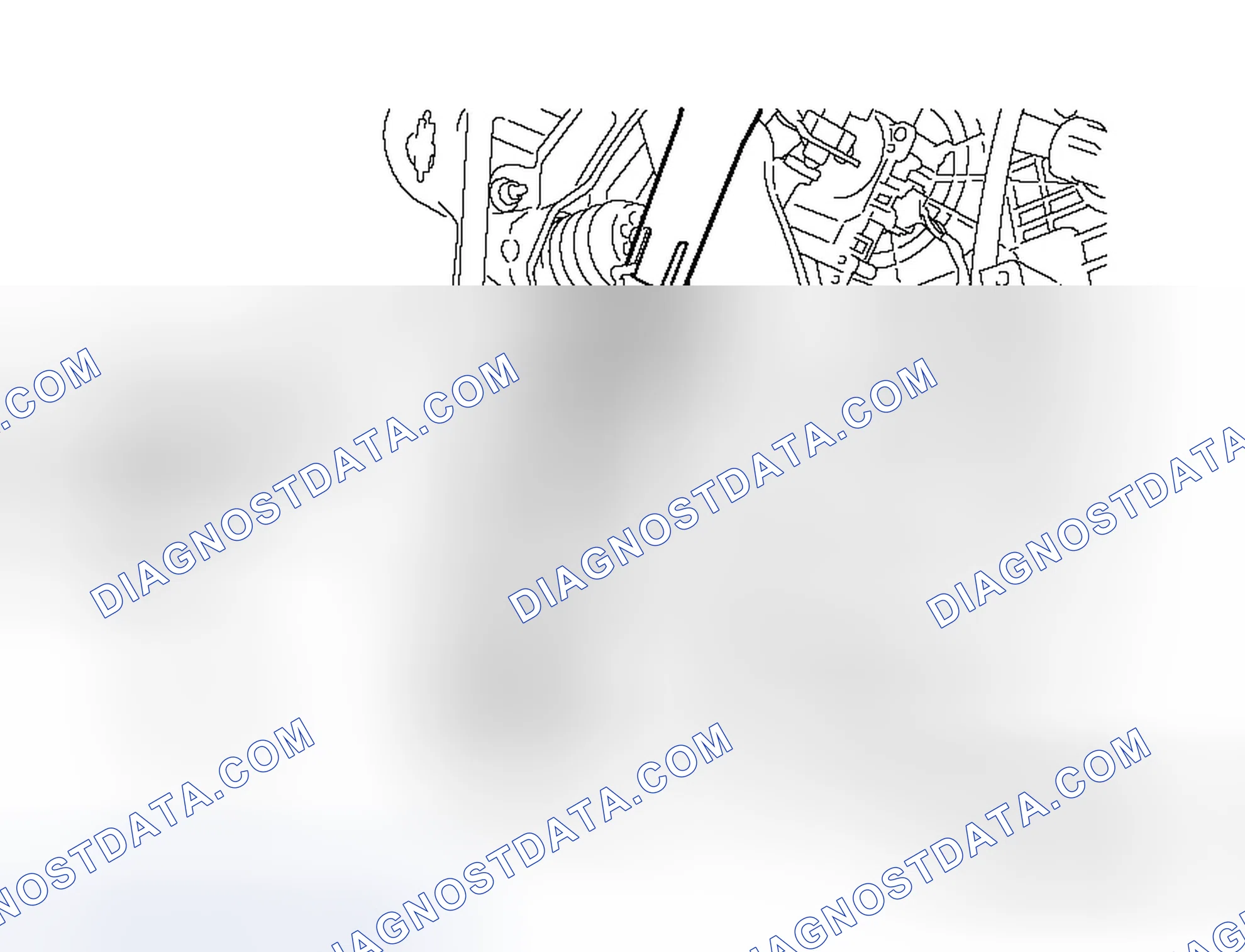 Scheme 16: << A >> STEERING GEAR AND STEERING COLUMN ASSEMBLY DISCONNECTION