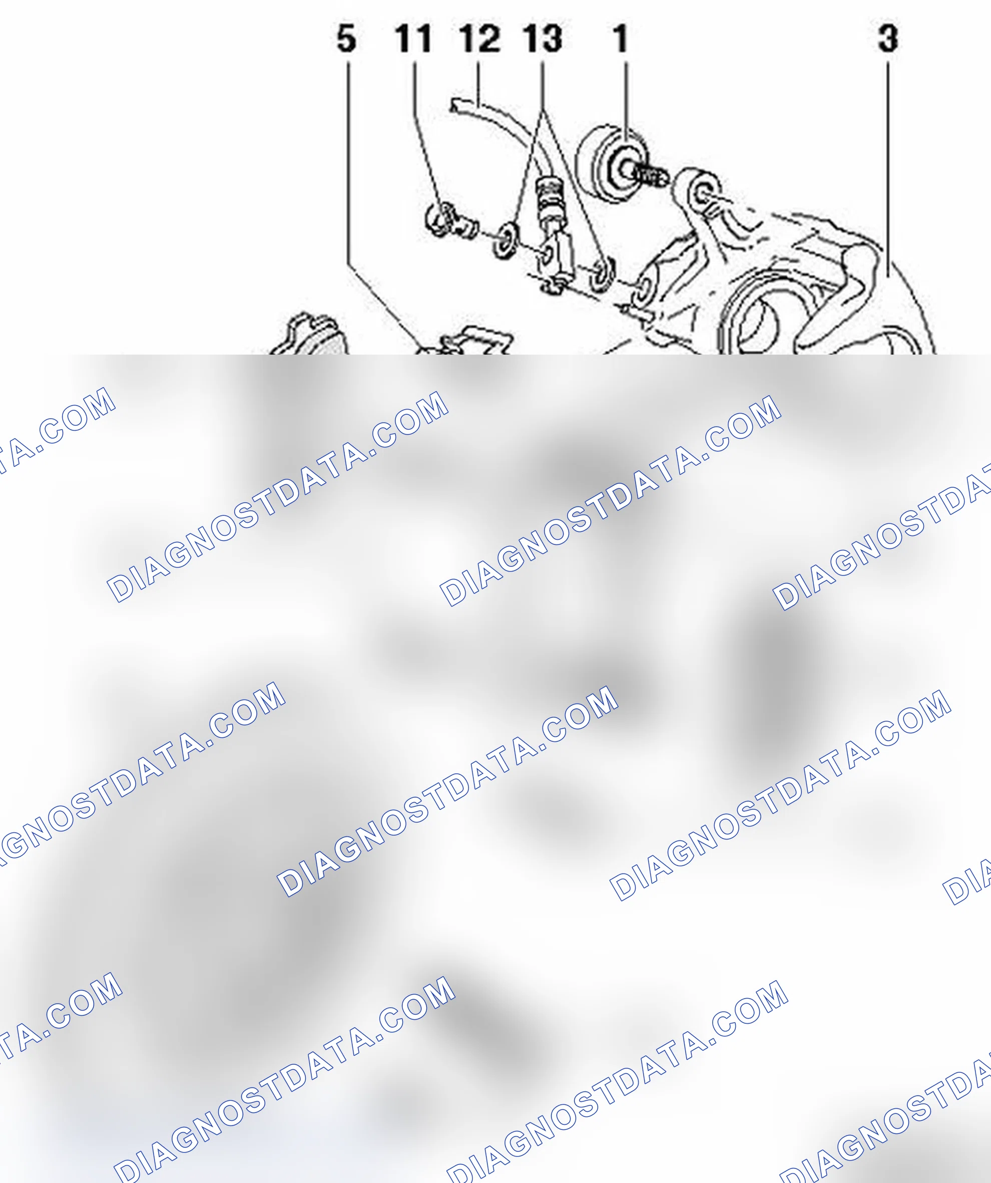 Scheme 87: Brake caliper, servicing