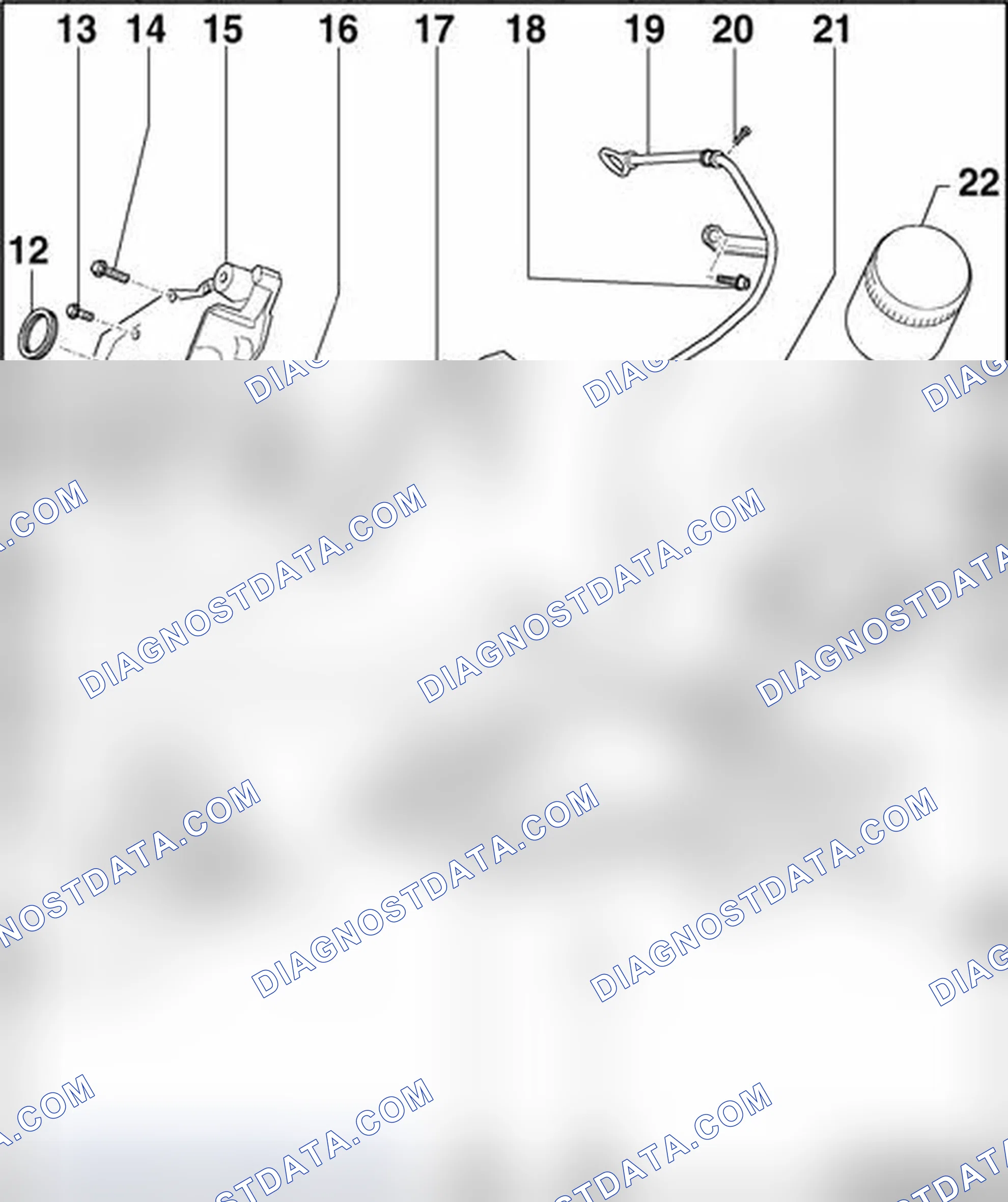 Scheme 243: Part II - Oil pan (upper part), oil filter