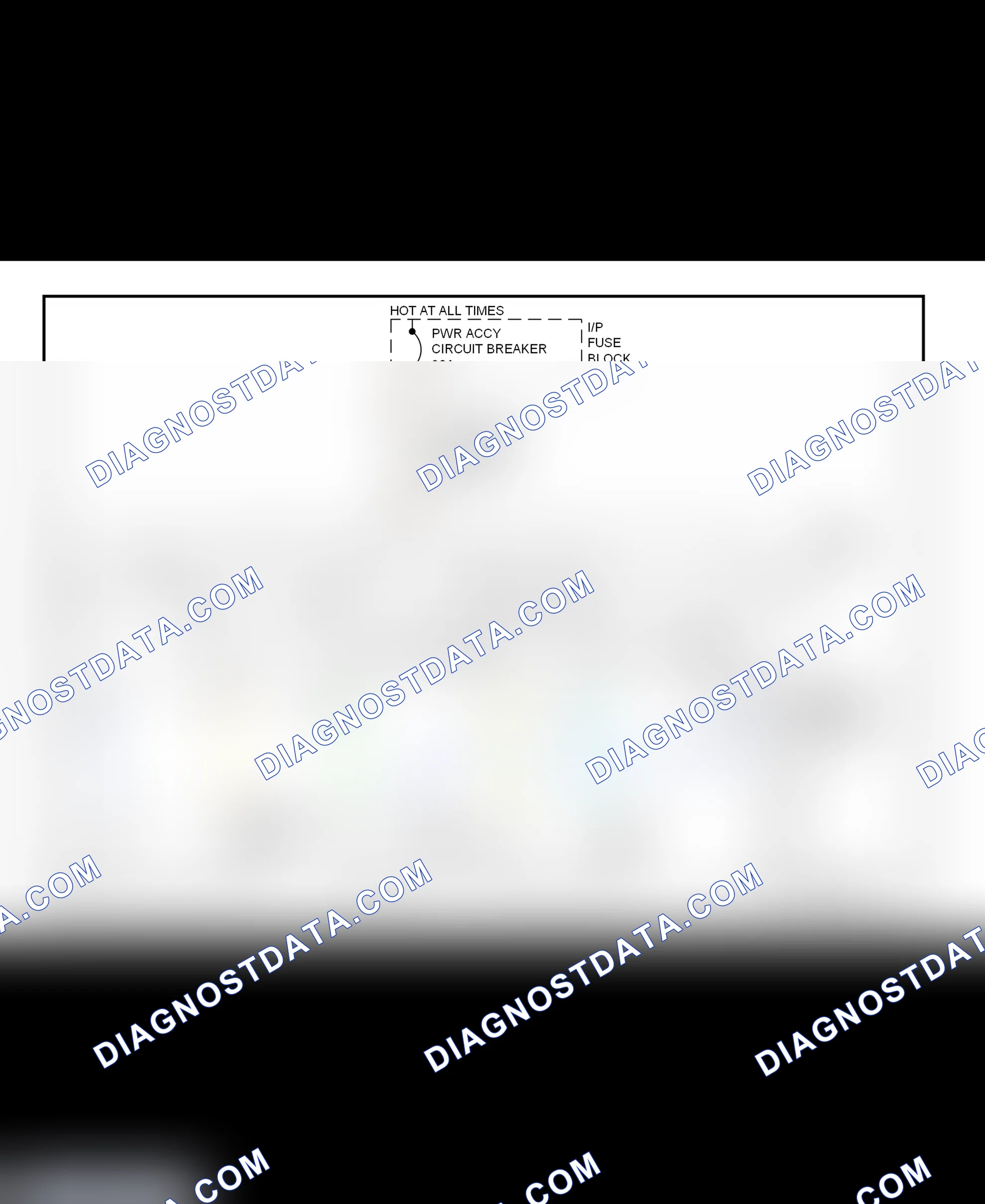 Scheme 1: Power Seat Wiring Diagram (Without Lumbar Support)