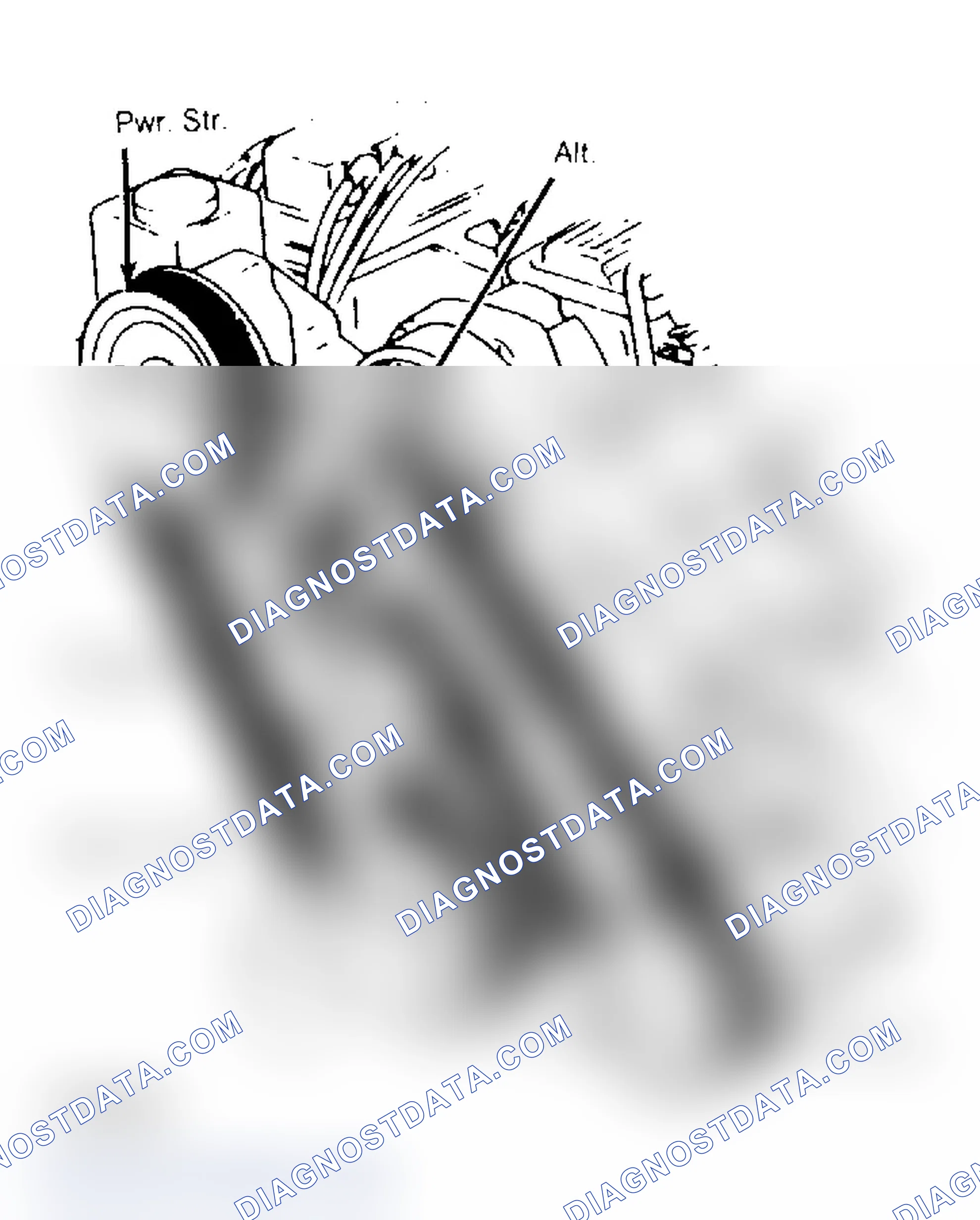 Scheme 9: SERPENTINE BELT ROUTING (3.3L & 3.8L)