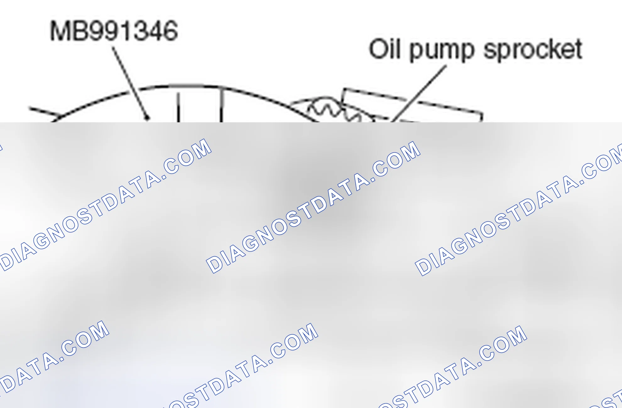Scheme 171: << B >> OIL PUMP SPROCKET REMOVAL