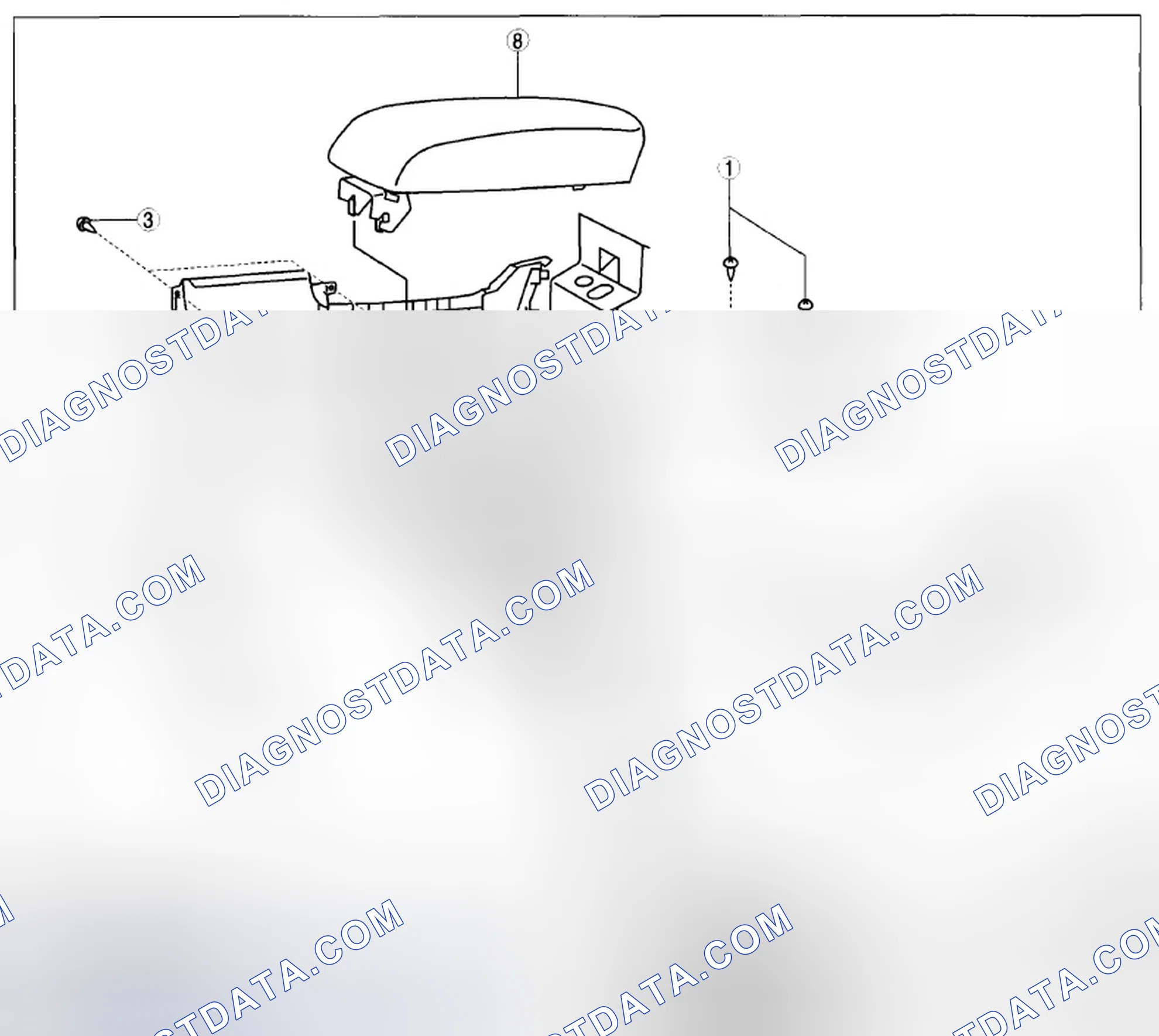 Scheme 116: REAR CONSOLE DISASSEMBLY/ASSEMBLY