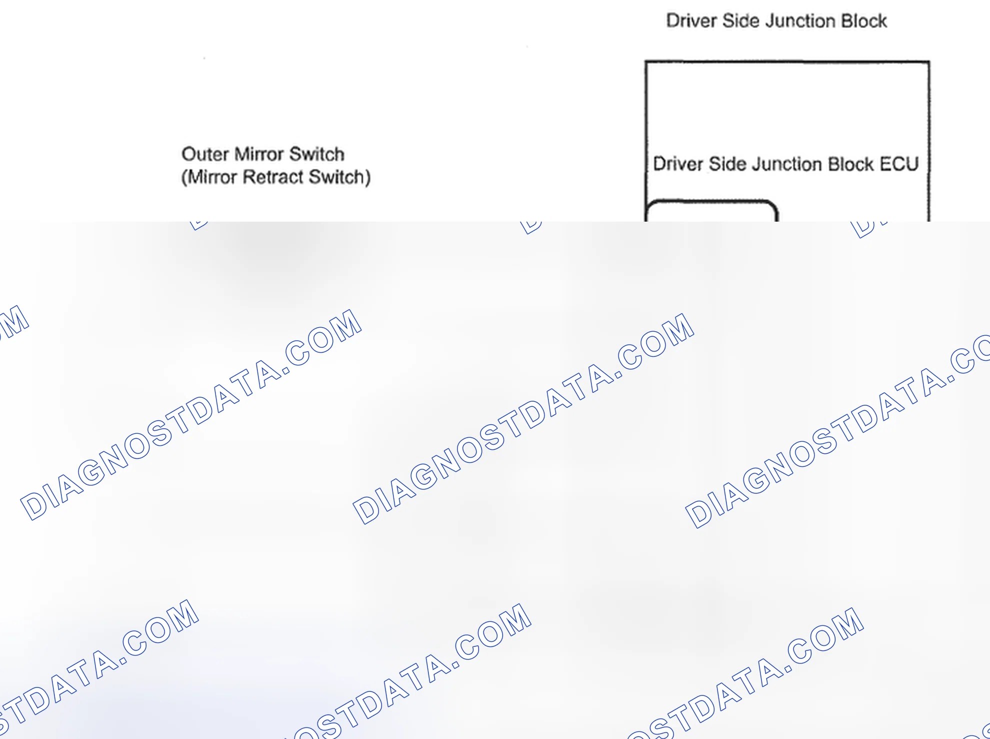 Fig. 17: Mirror Retract Switch - Wiring Diagram