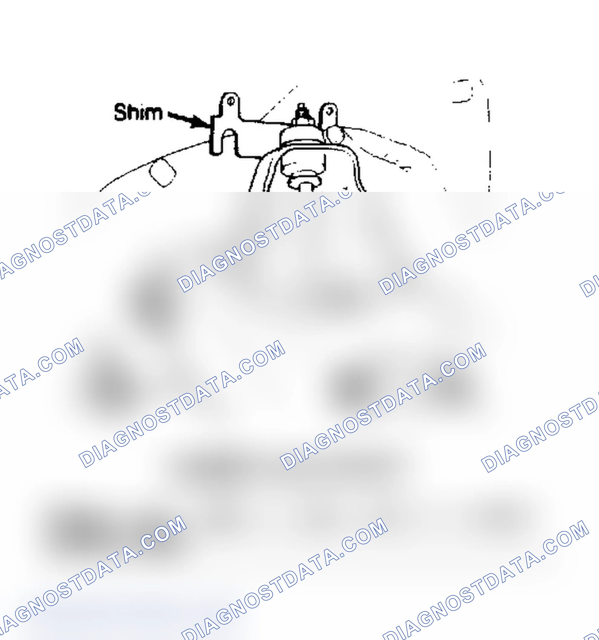 Scheme 2: Camber adjustment. Rotate pivot shaft or add shims to adjust camber angle.