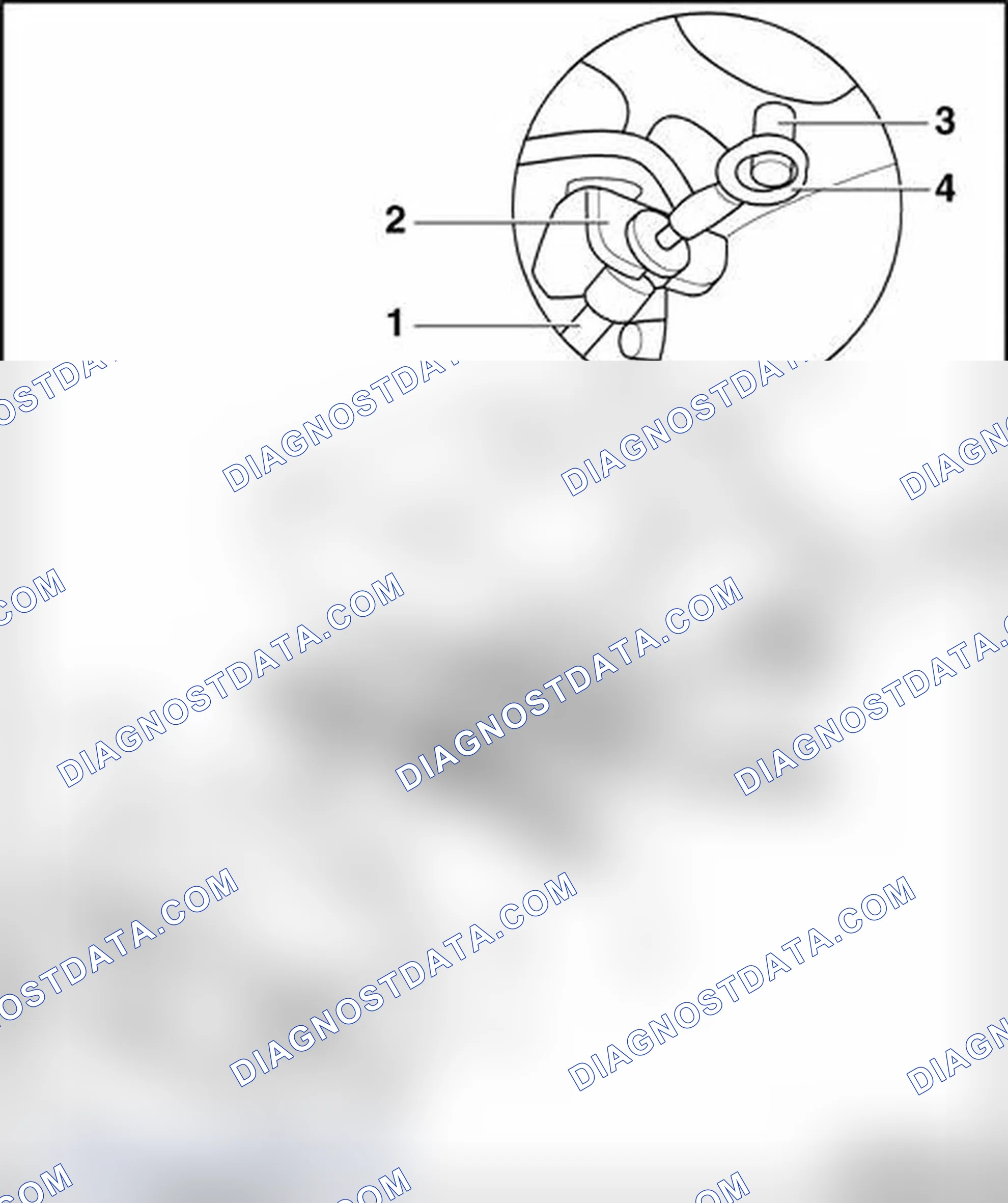 Scheme 199: Bowden cable of seat height adjuster unit, removing and installing