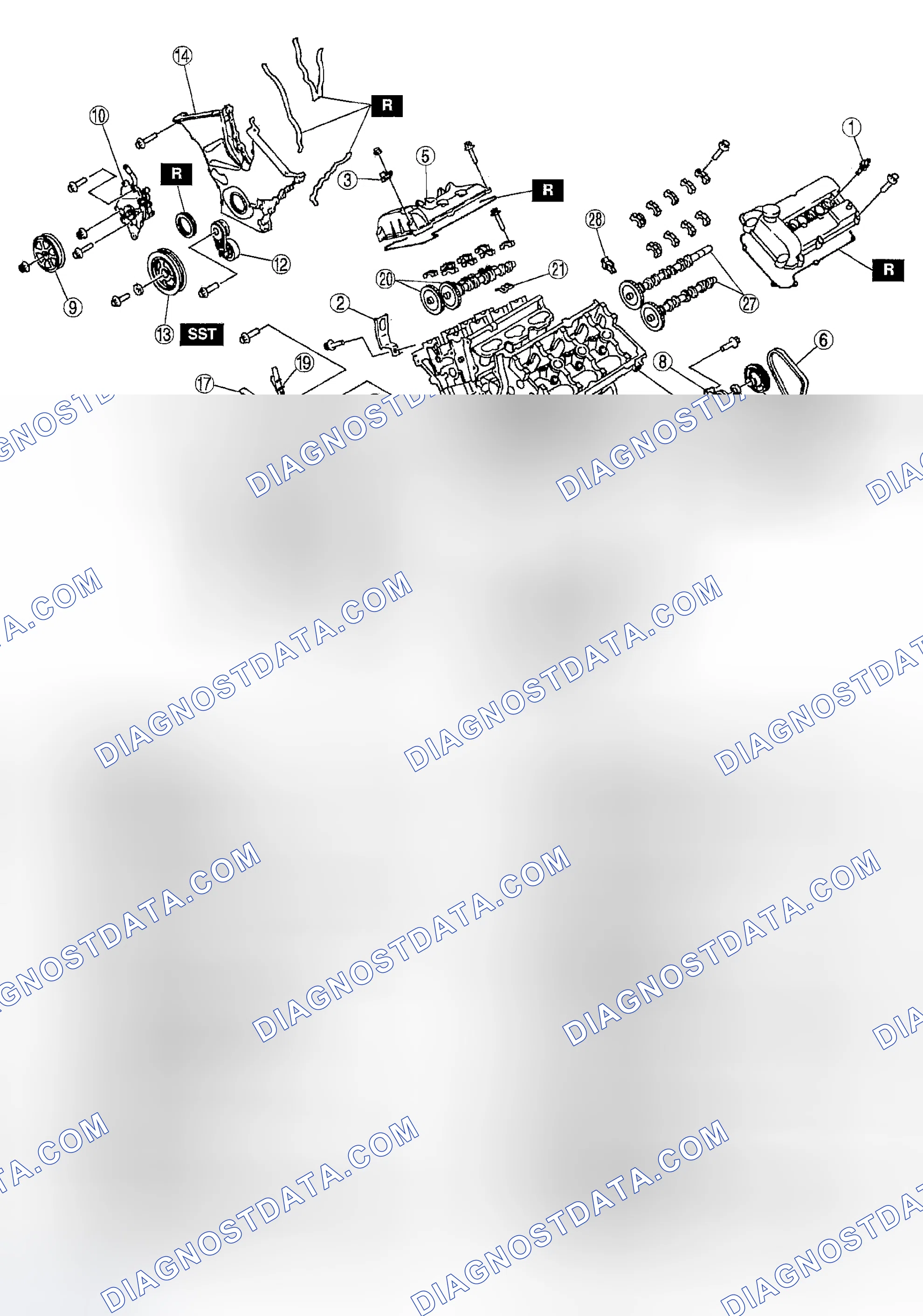 Scheme 116: TIMING CHAIN DISASSEMBLY