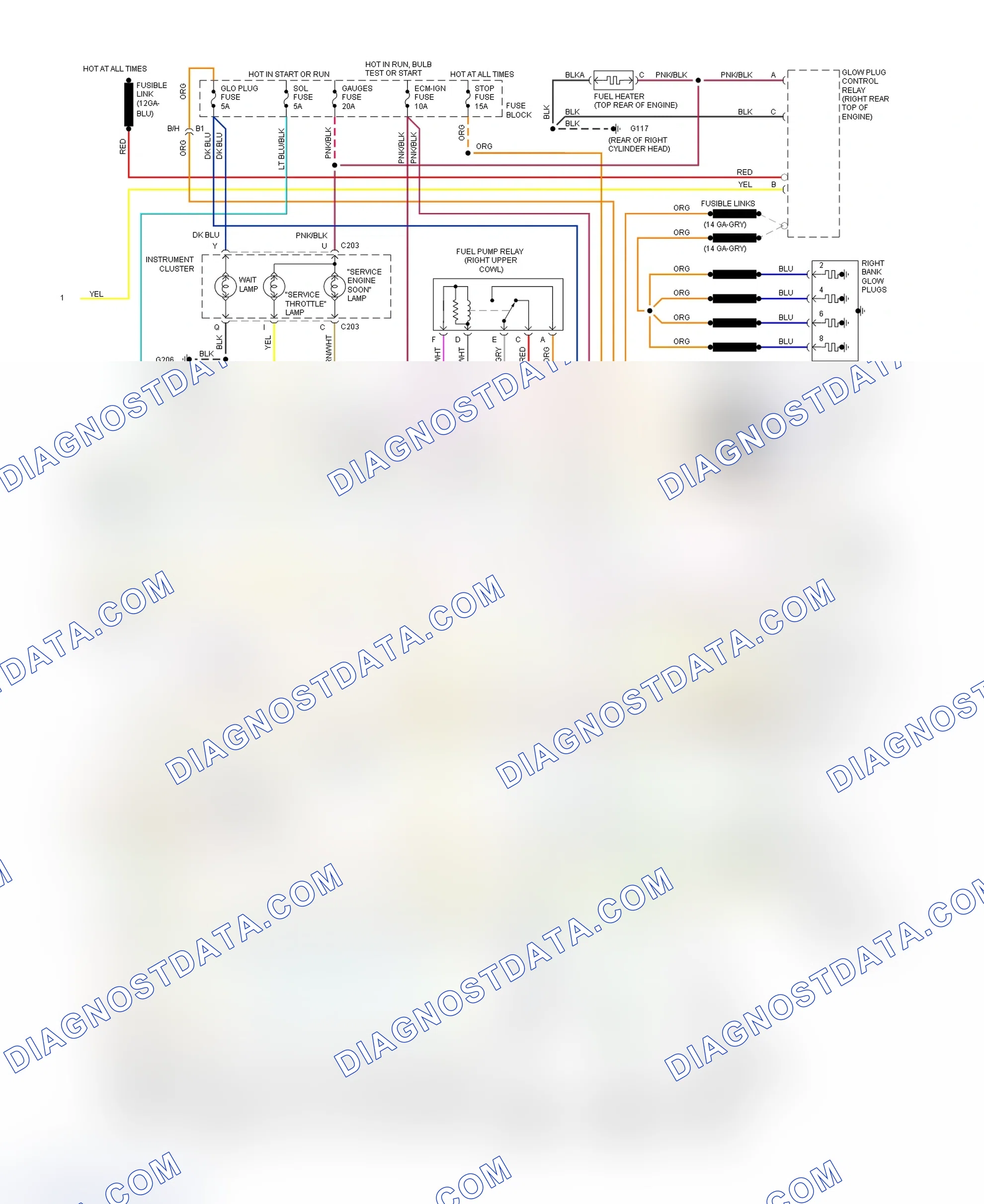 Scheme 255: Wiring Diagram For Blazer, Pickup, Sierra, Suburban & Yukon With 4L80-E (2 Of 2)