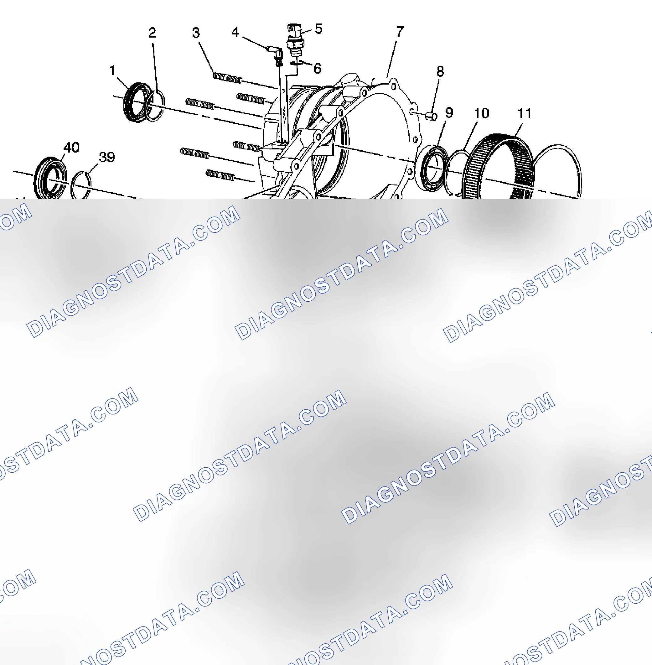 Scheme 272: Transfer Case Disassembled View