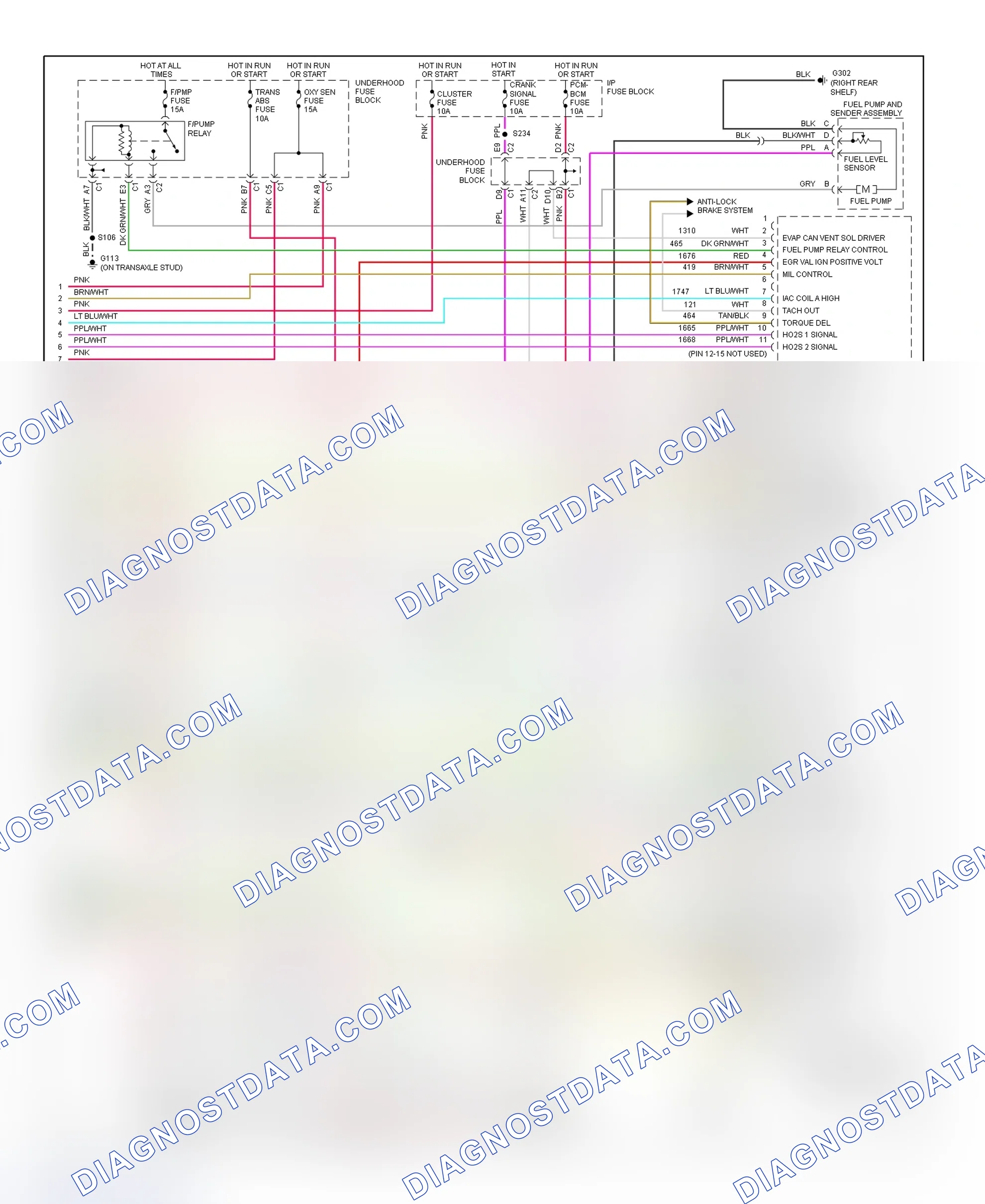 Scheme 178: PCM Wiring Diagram (Intrigue - 3.5L - 4 Of 4)