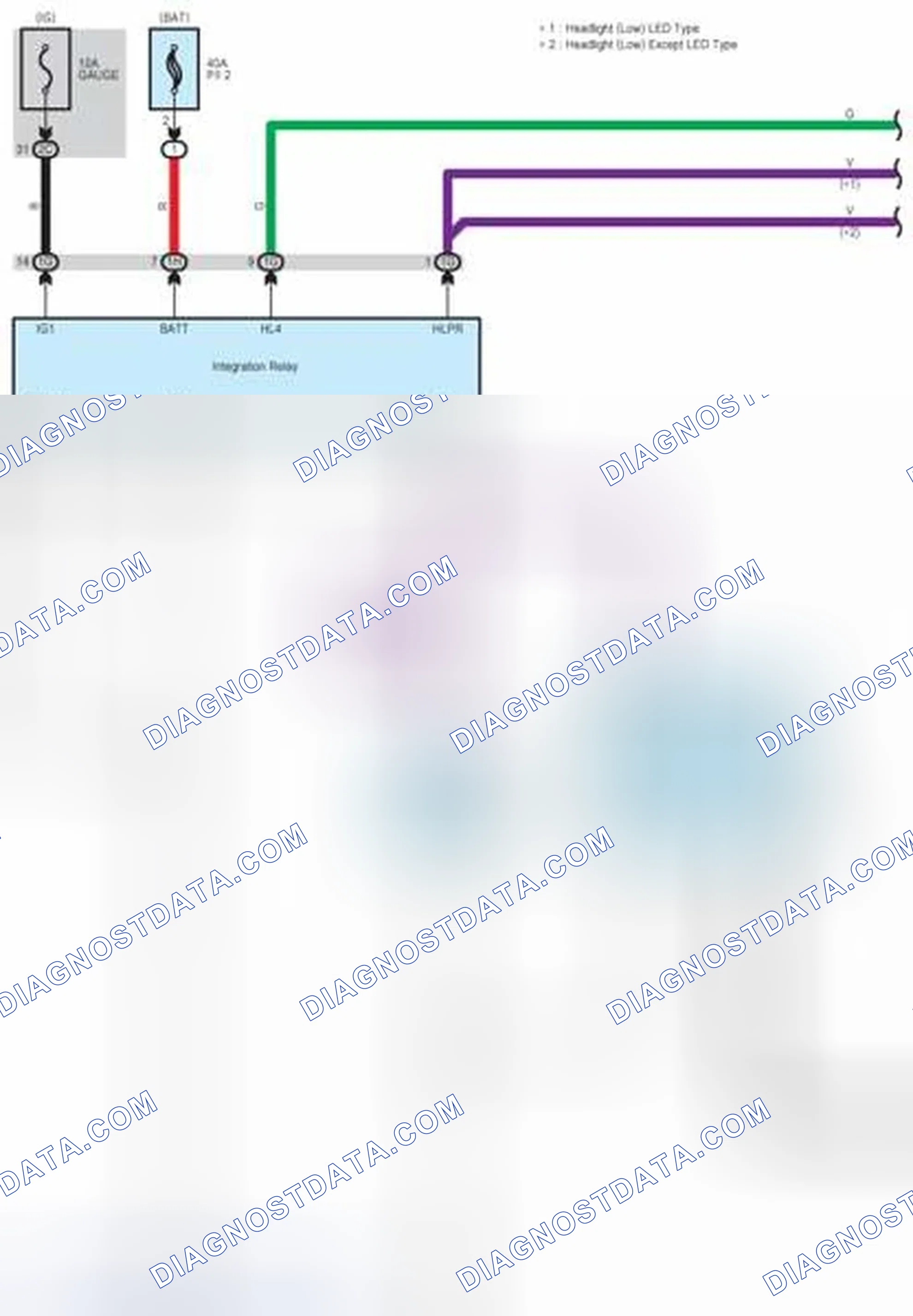 Scheme 617: Headlight System Wiring Diagram (1 Of 7)