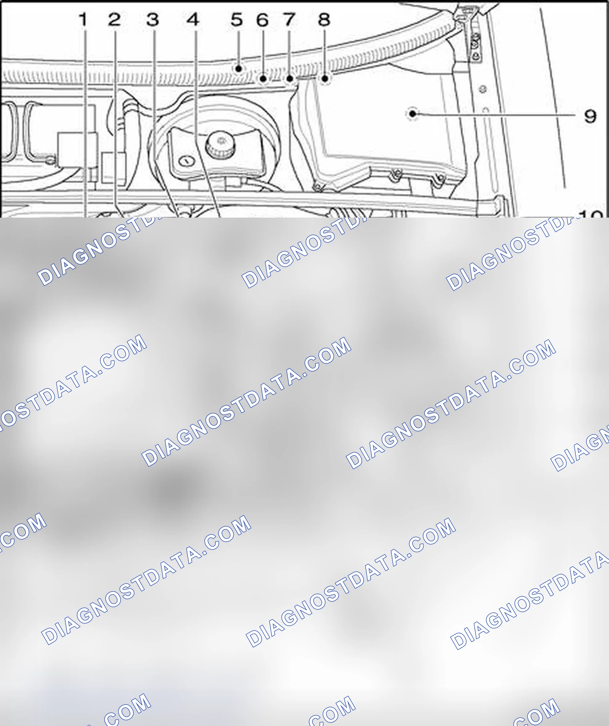 Scheme 903: Engine compartment, left side